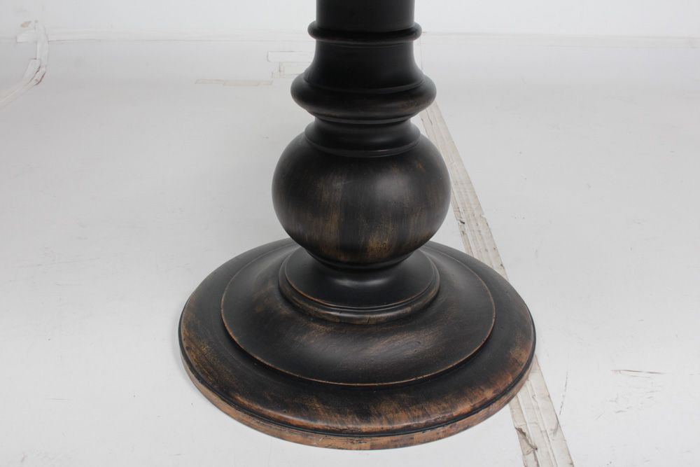 Black Wooden "Dawson" Bistro Table from Pottery Barn