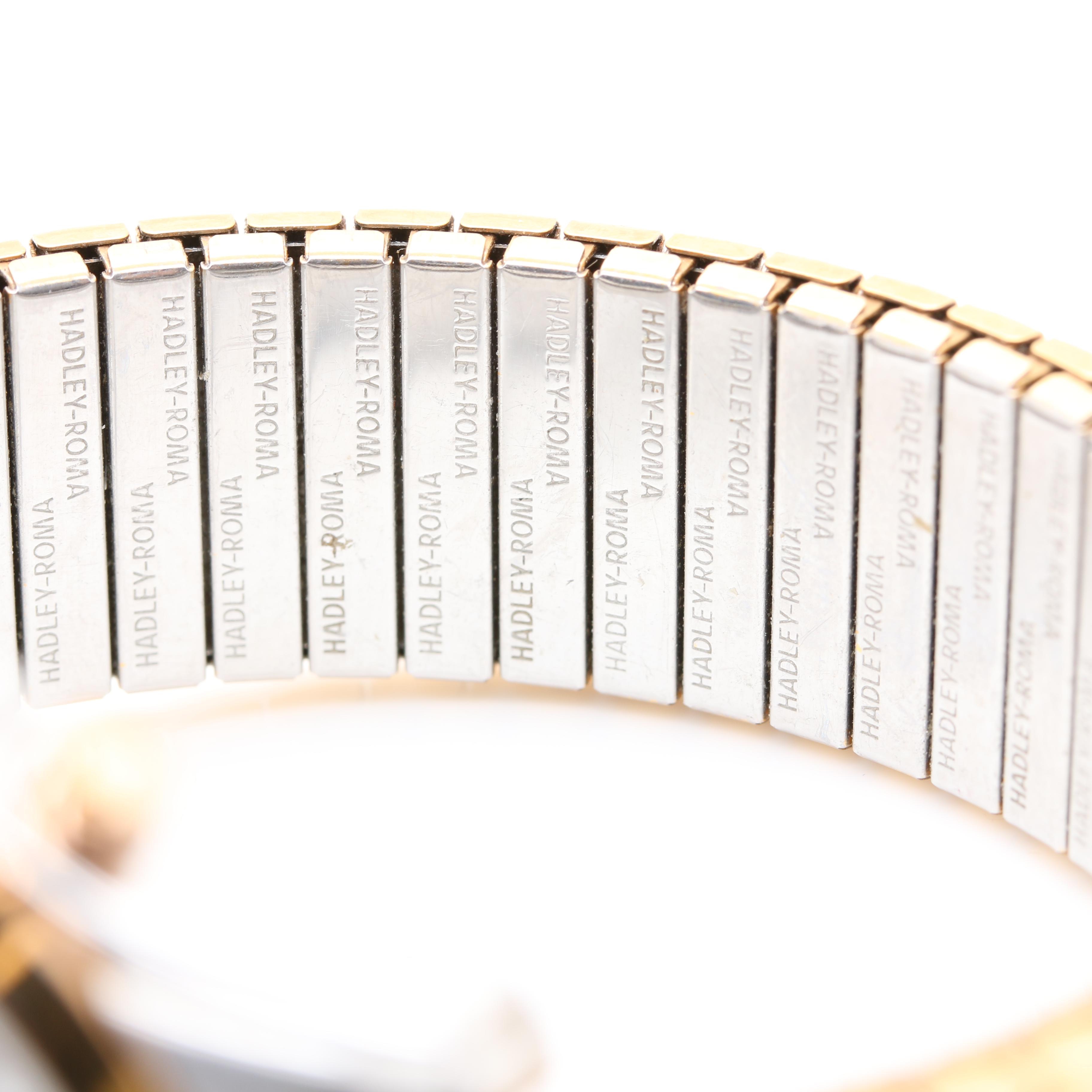 Kenneth Cole Gold-Tone Stainless Steel Black Dial Expansion Band Watch