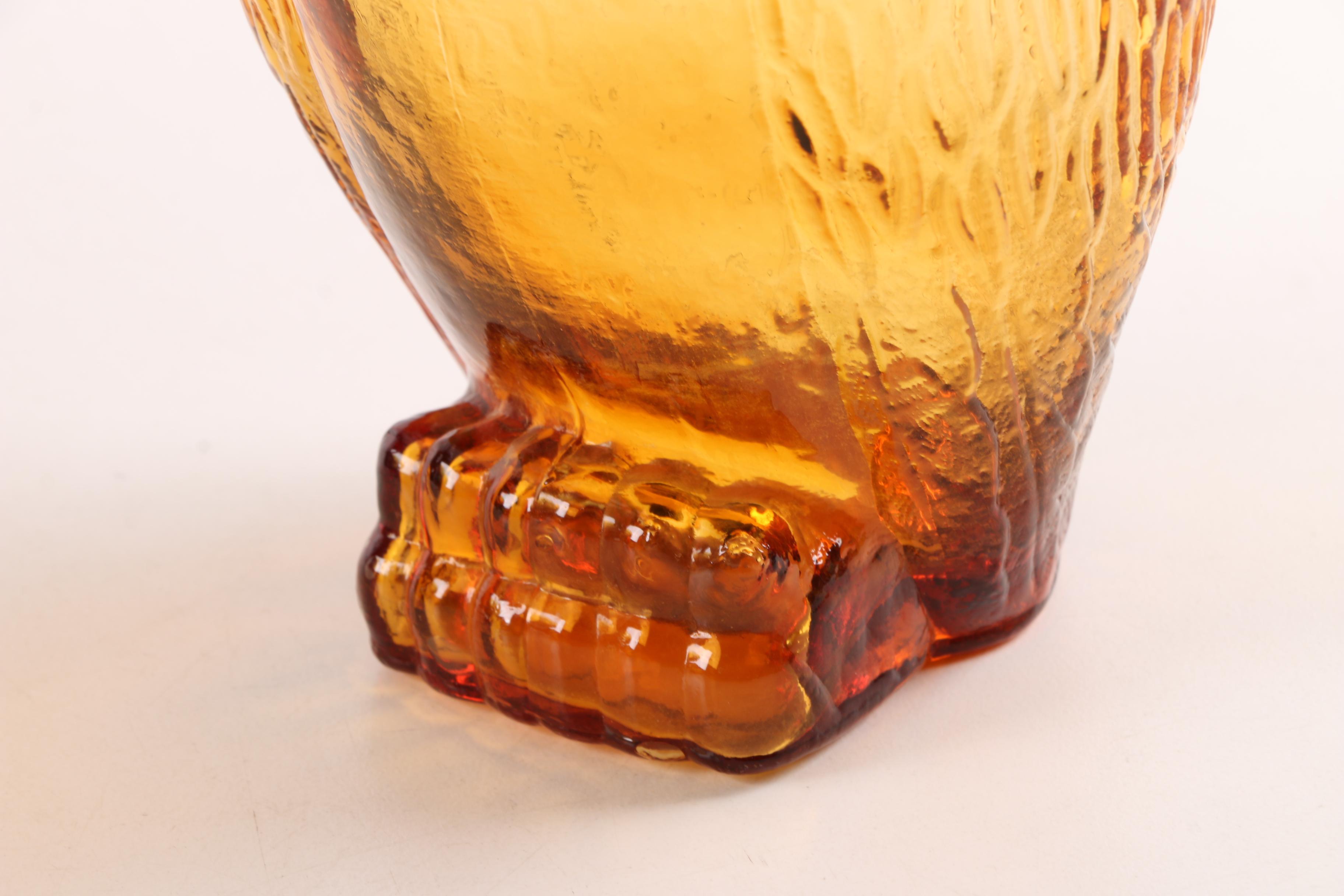 Collection of Vintage Amber Glass Tableware