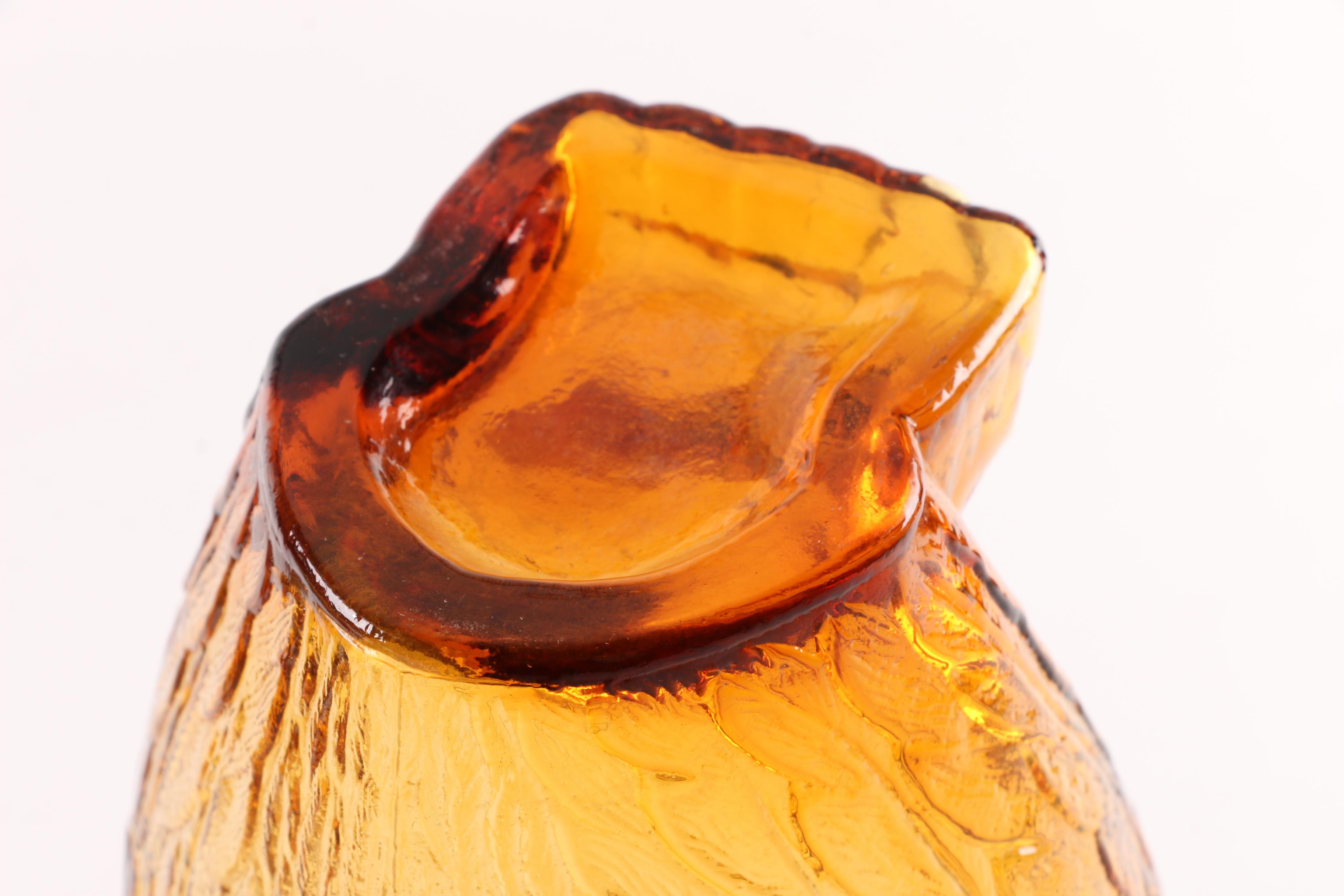 Collection of Vintage Amber Glass Tableware