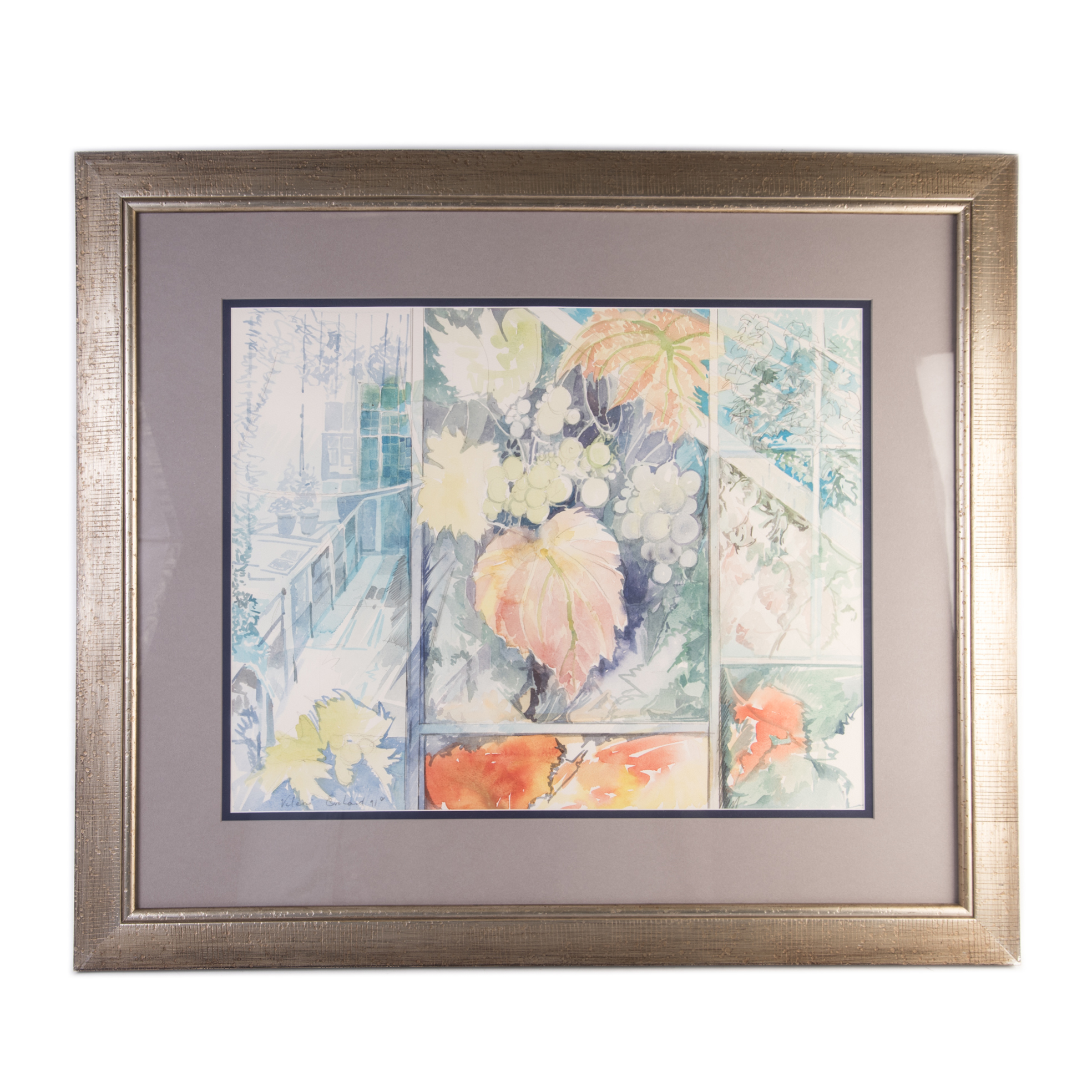 Valerie Orchard Original Watercolor "September Grapes"