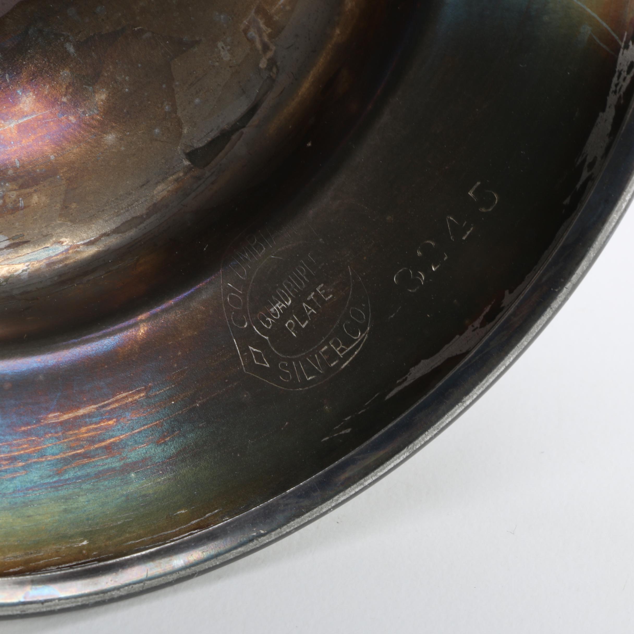 Fenton Glass Victorian Bride's Basket with a Fenton "Coin Dot" Basket