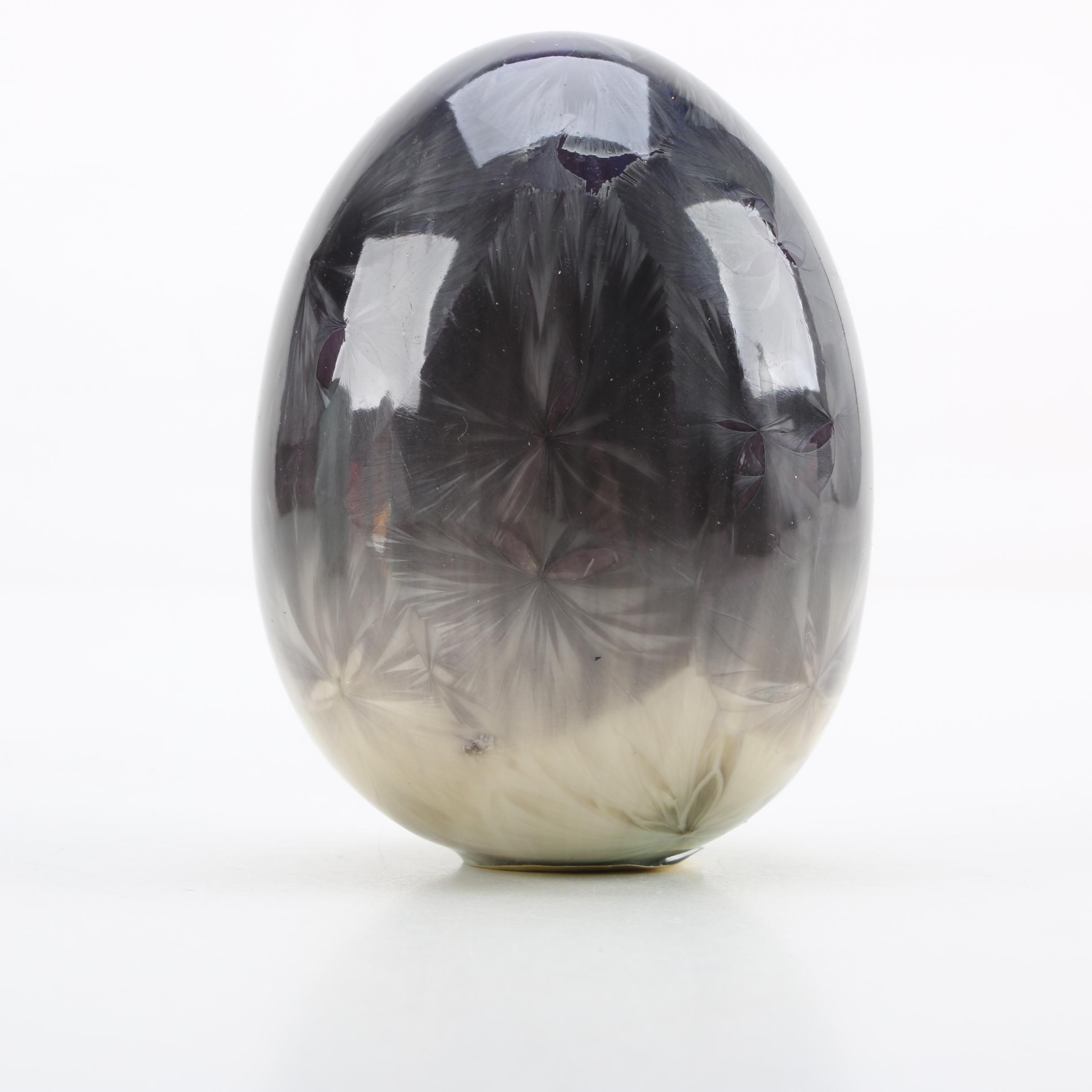 Duly Crystalline Glazed Porcelain Eggs
