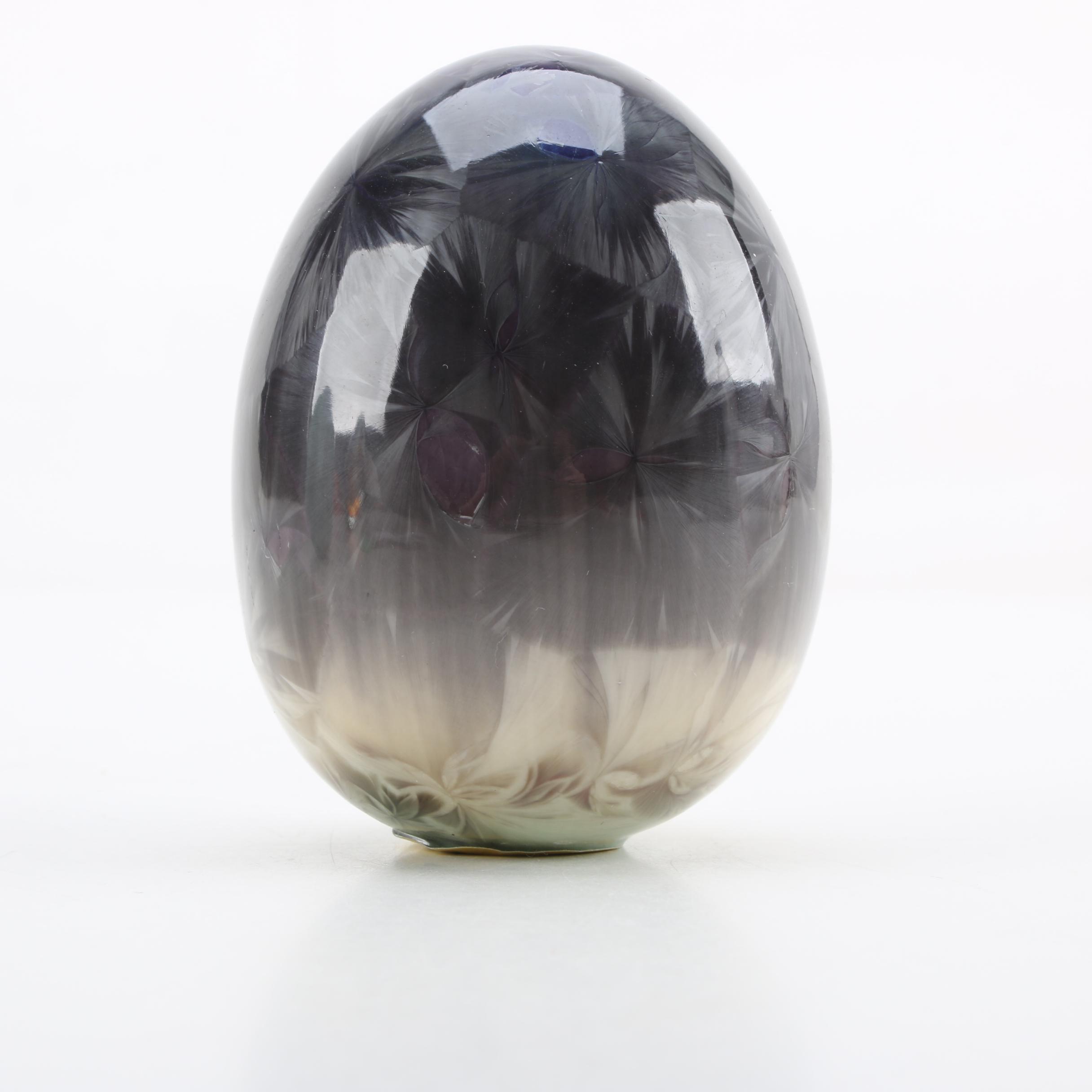 Duly Crystalline Glazed Porcelain Eggs