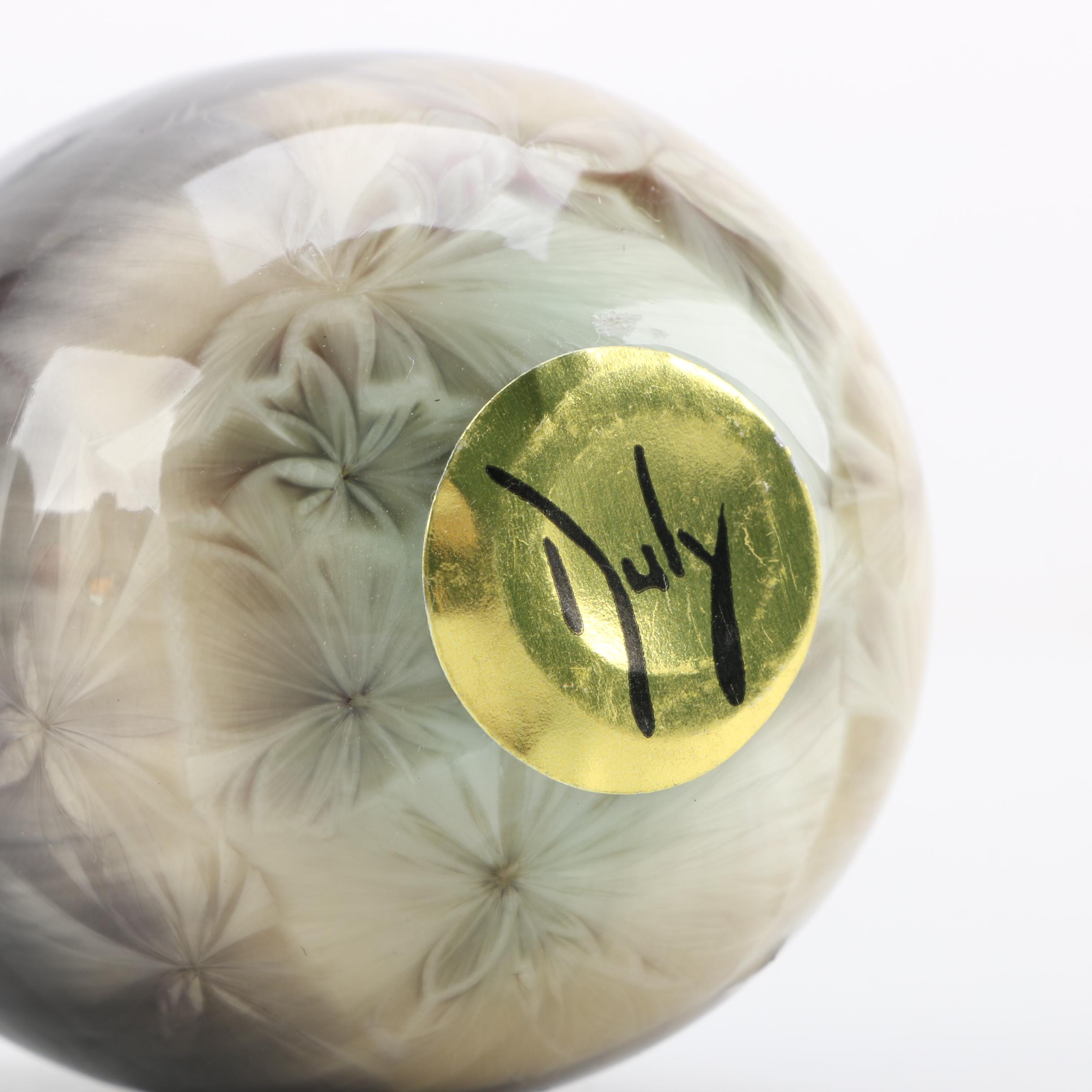 Duly Crystalline Glazed Porcelain Eggs