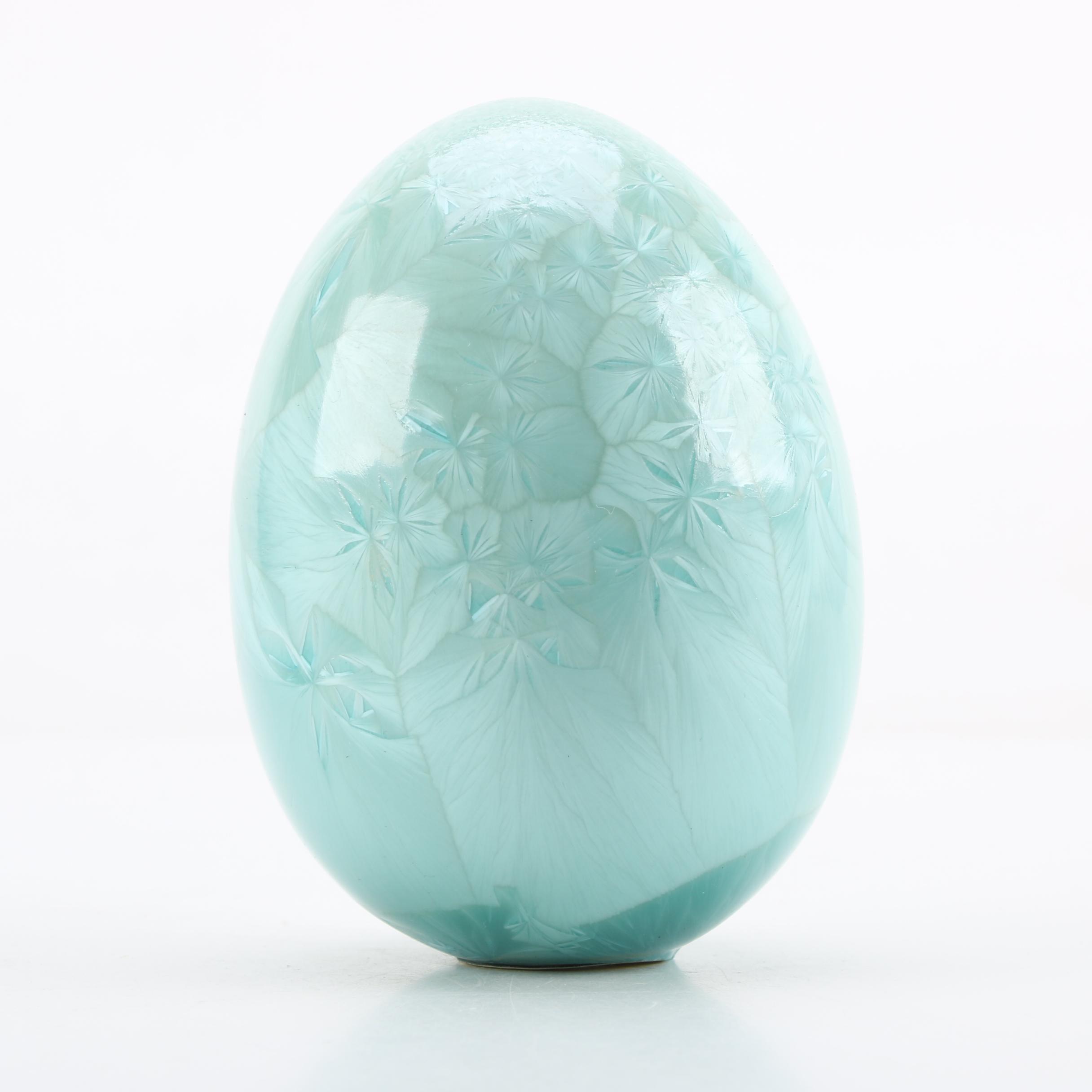Duly Crystalline Glazed Porcelain Eggs