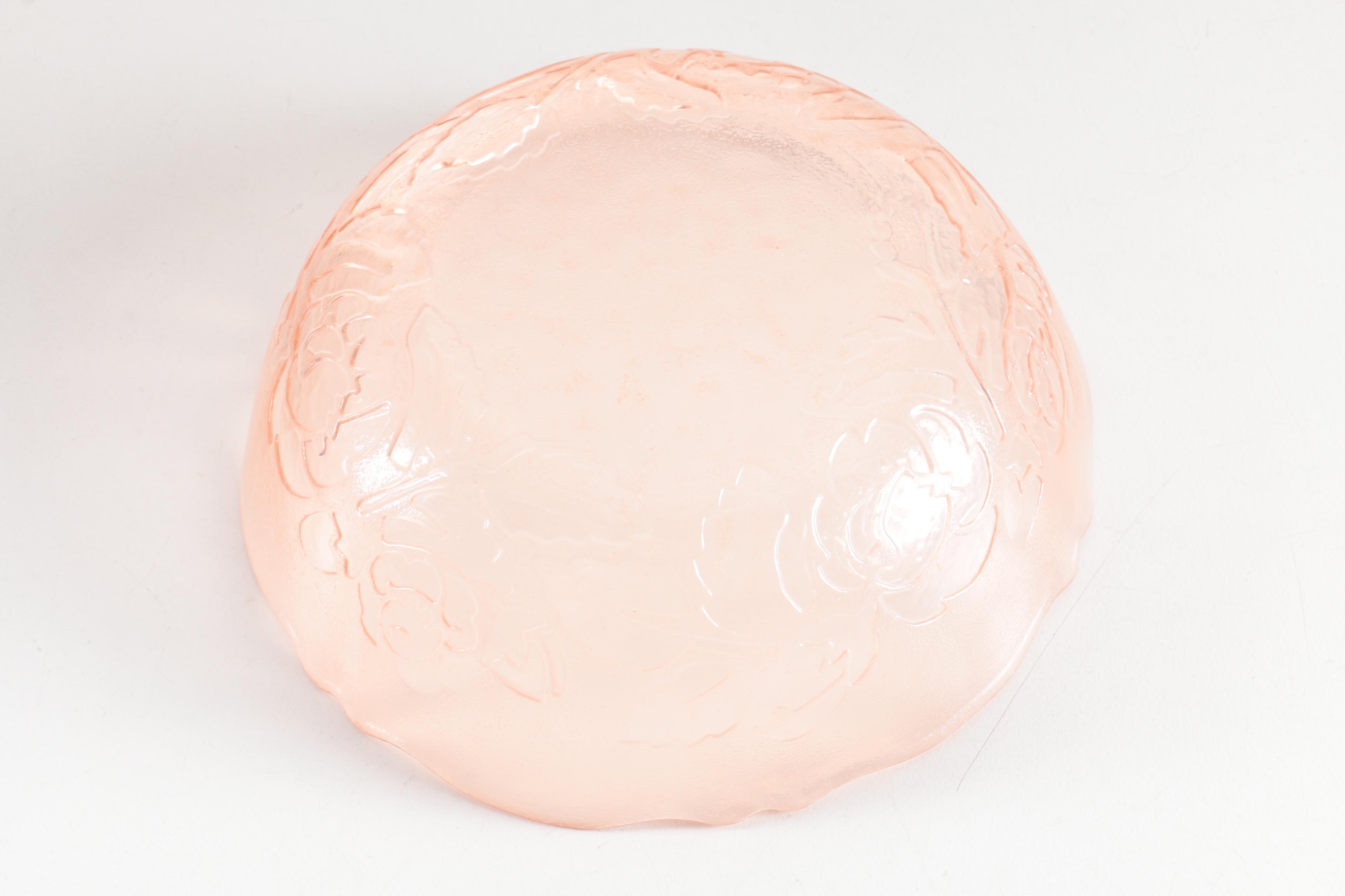 Vintage Arcoroc "Rosa Pink" Glass Bowls