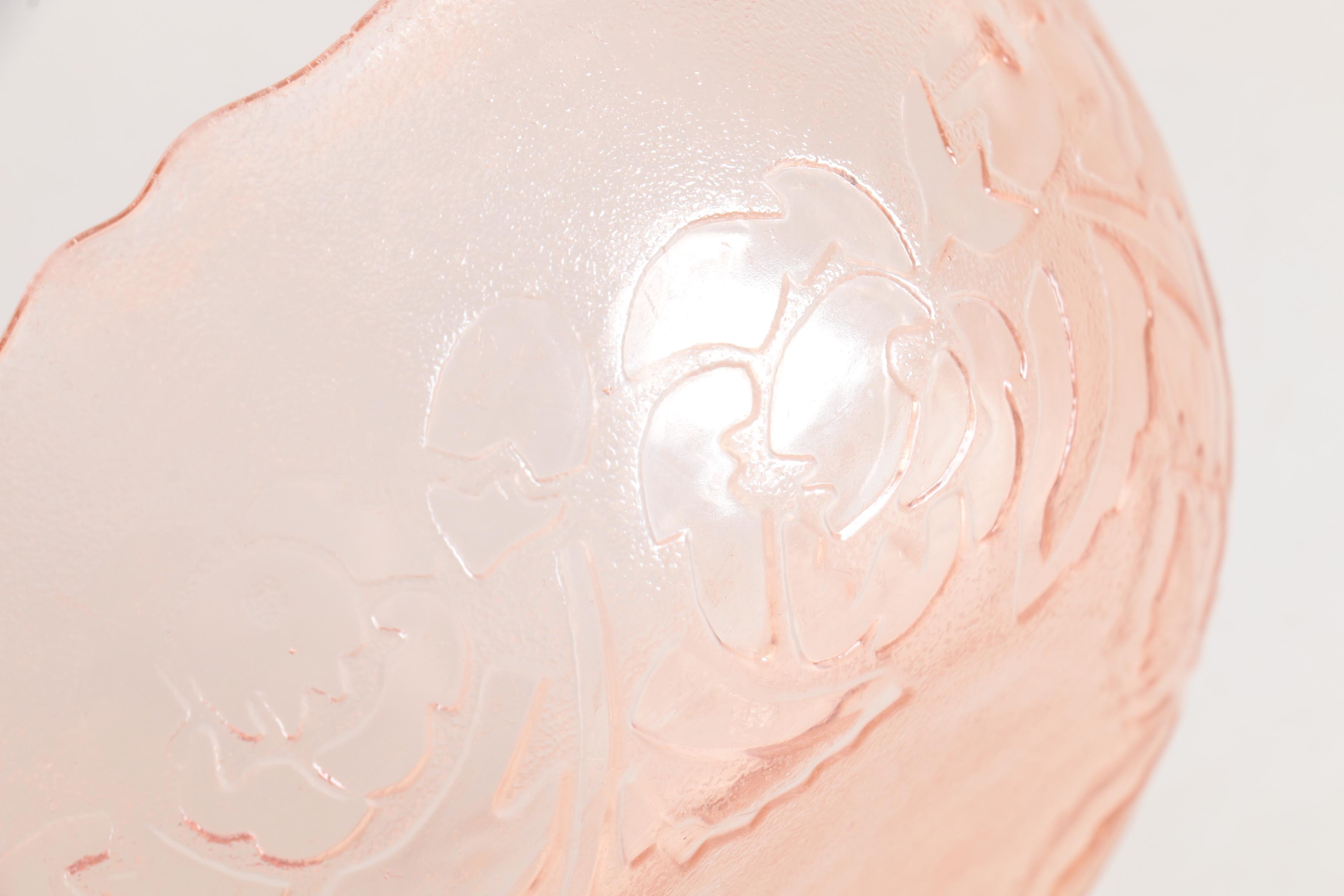 Vintage Arcoroc "Rosa Pink" Glass Bowls