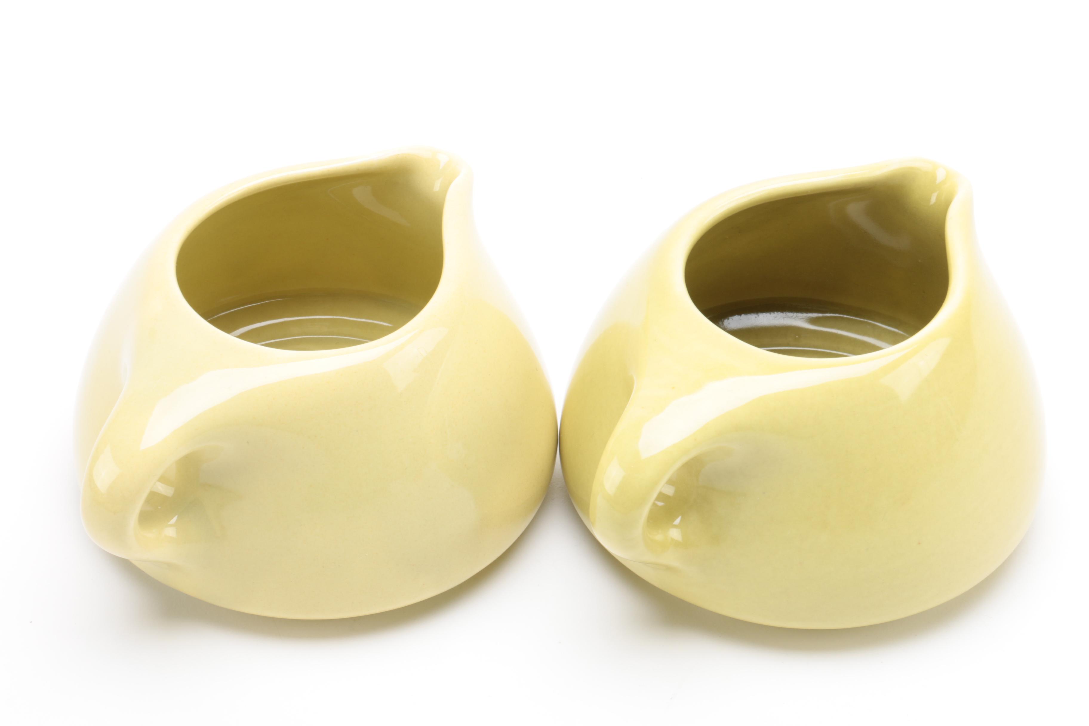 Russel Wright "Casual Avocado Yellow" Serveware by Steubenville Pottery 1949-60
