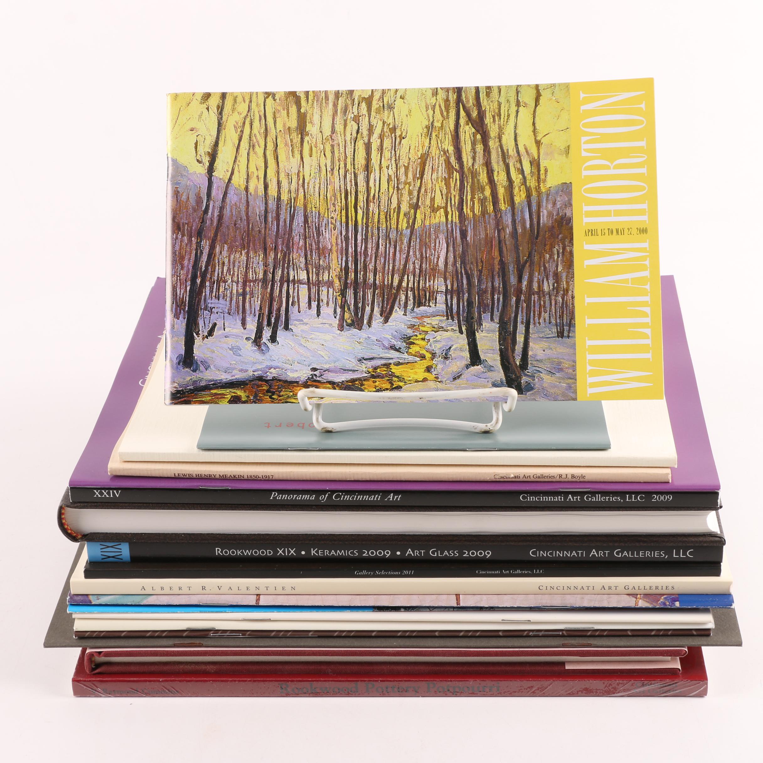 Art and Pottery Books Including Cincinnati Art Galleries Publications