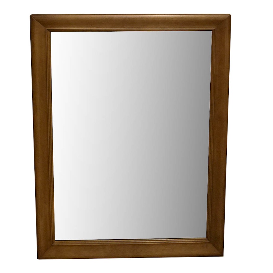 Contemporary Wood Framed Wall Mirror