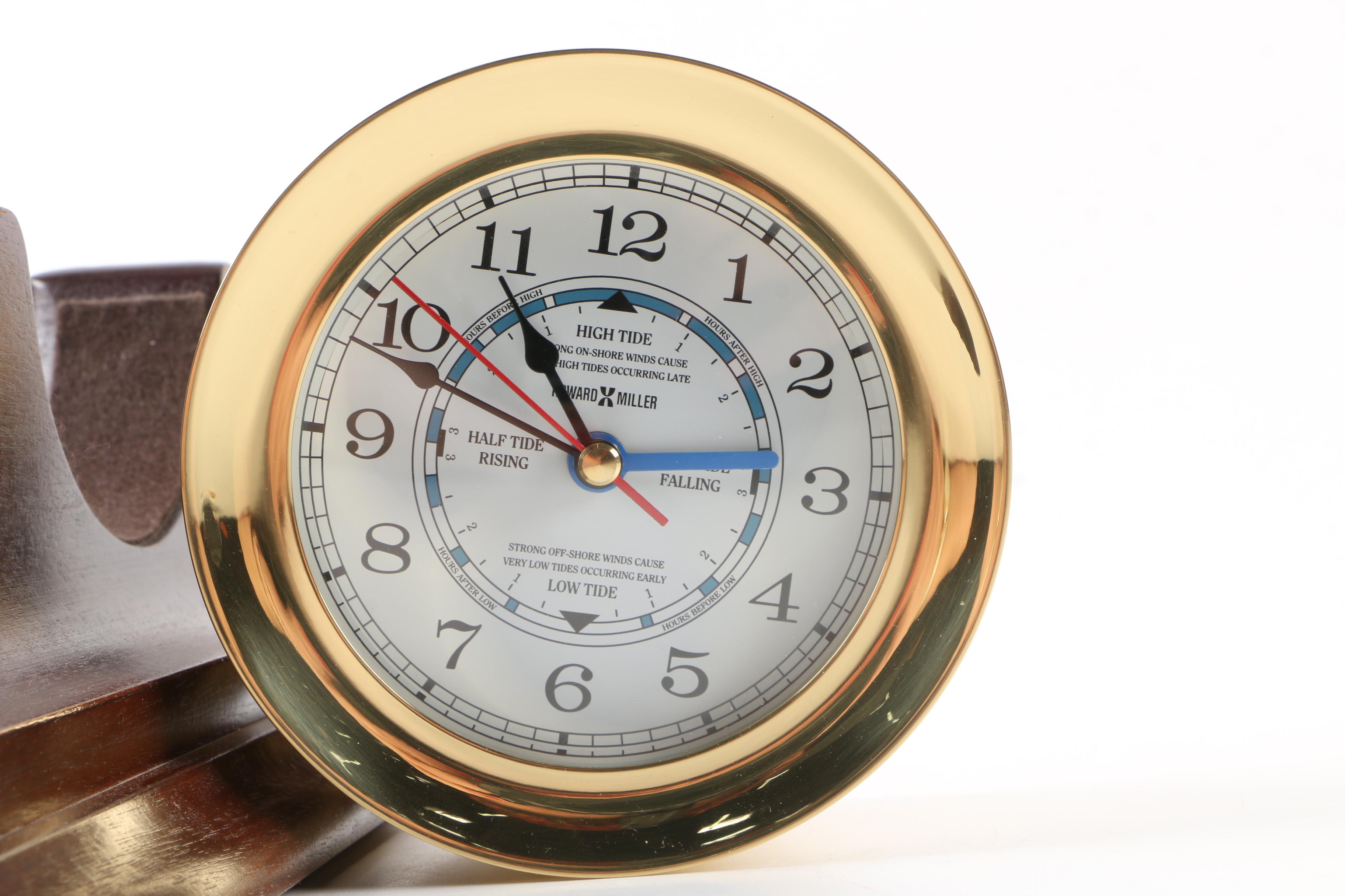 Howard Miller Tide and Time Clock and Barometer on Stands