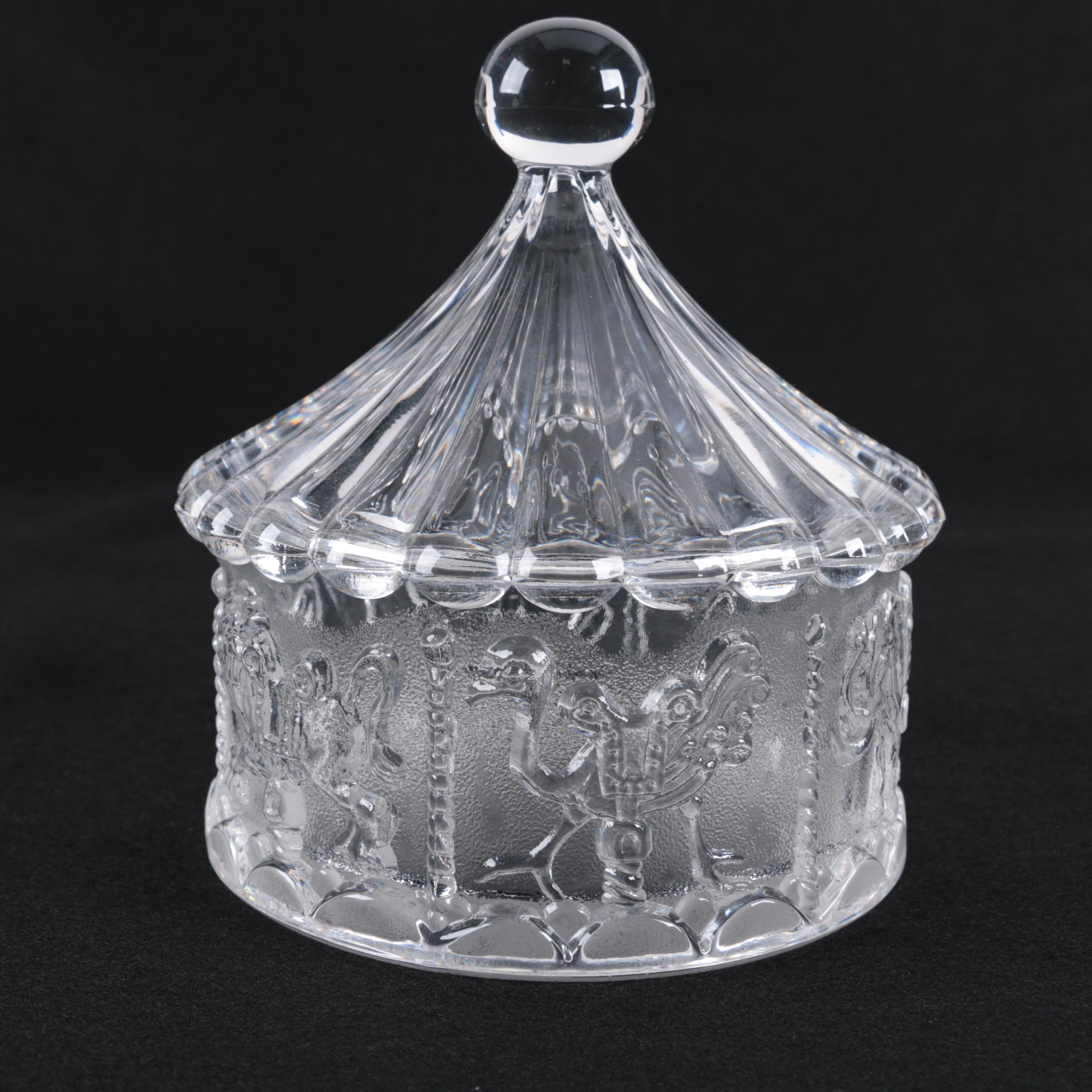 Goebel "Carousel" Crystal Candy Box