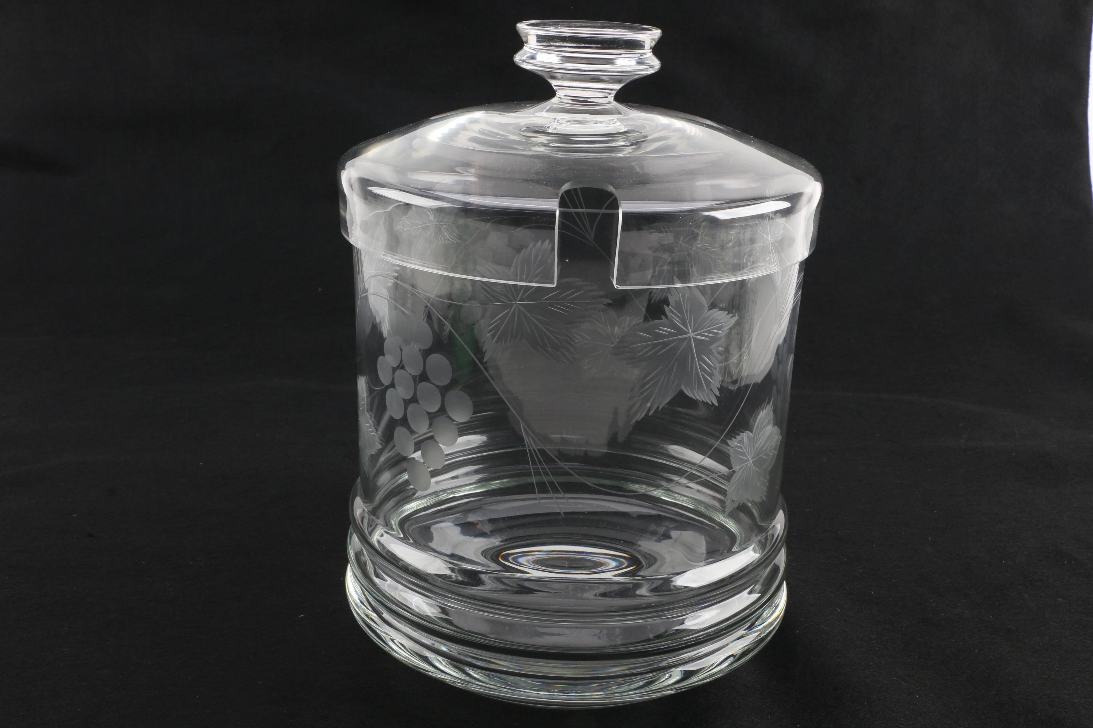 Glas Von Marion Etched Glass Punch Set