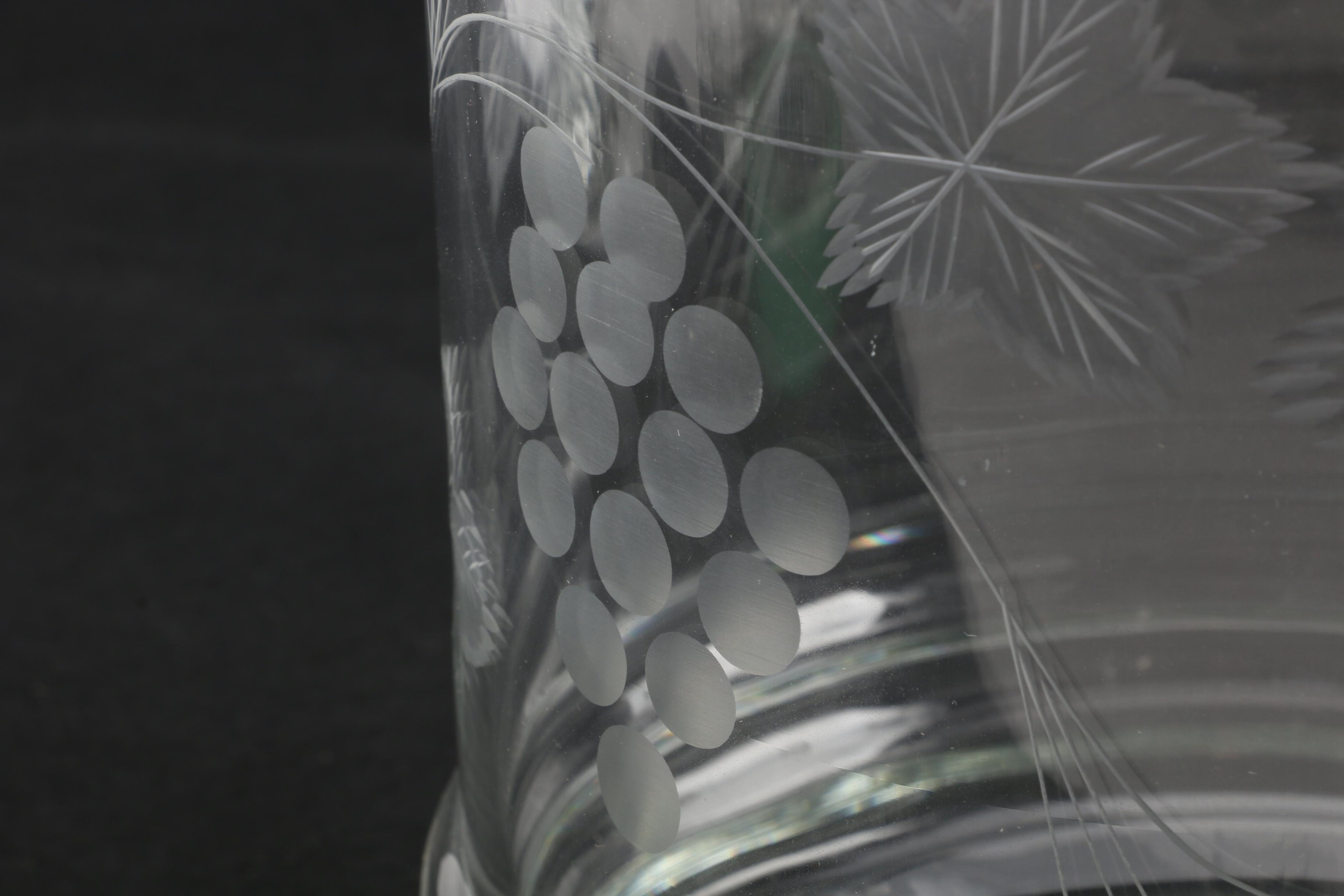 Glas Von Marion Etched Glass Punch Set