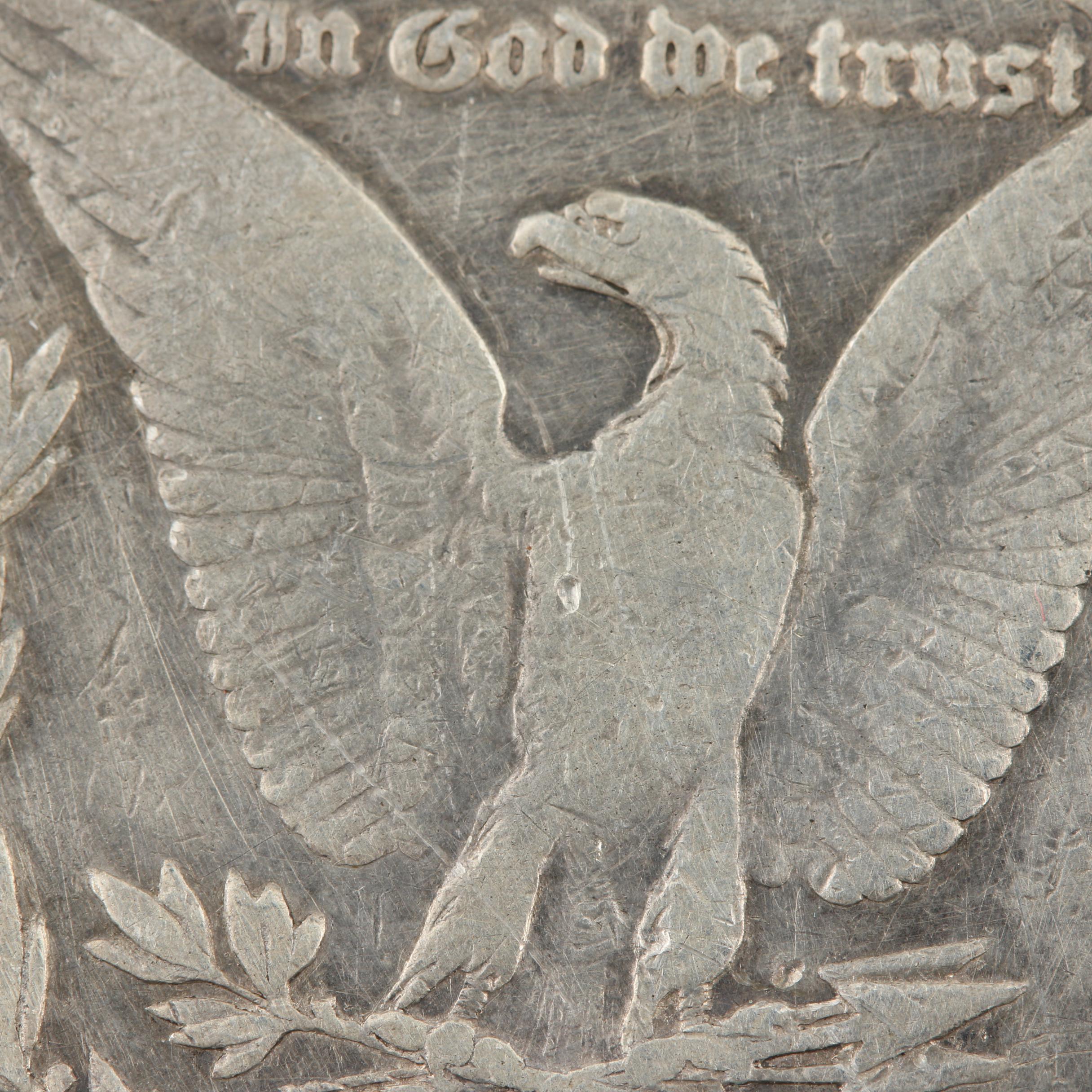 Group of Three Silver Morgan Dollars Including 1878, 1888, and 1921