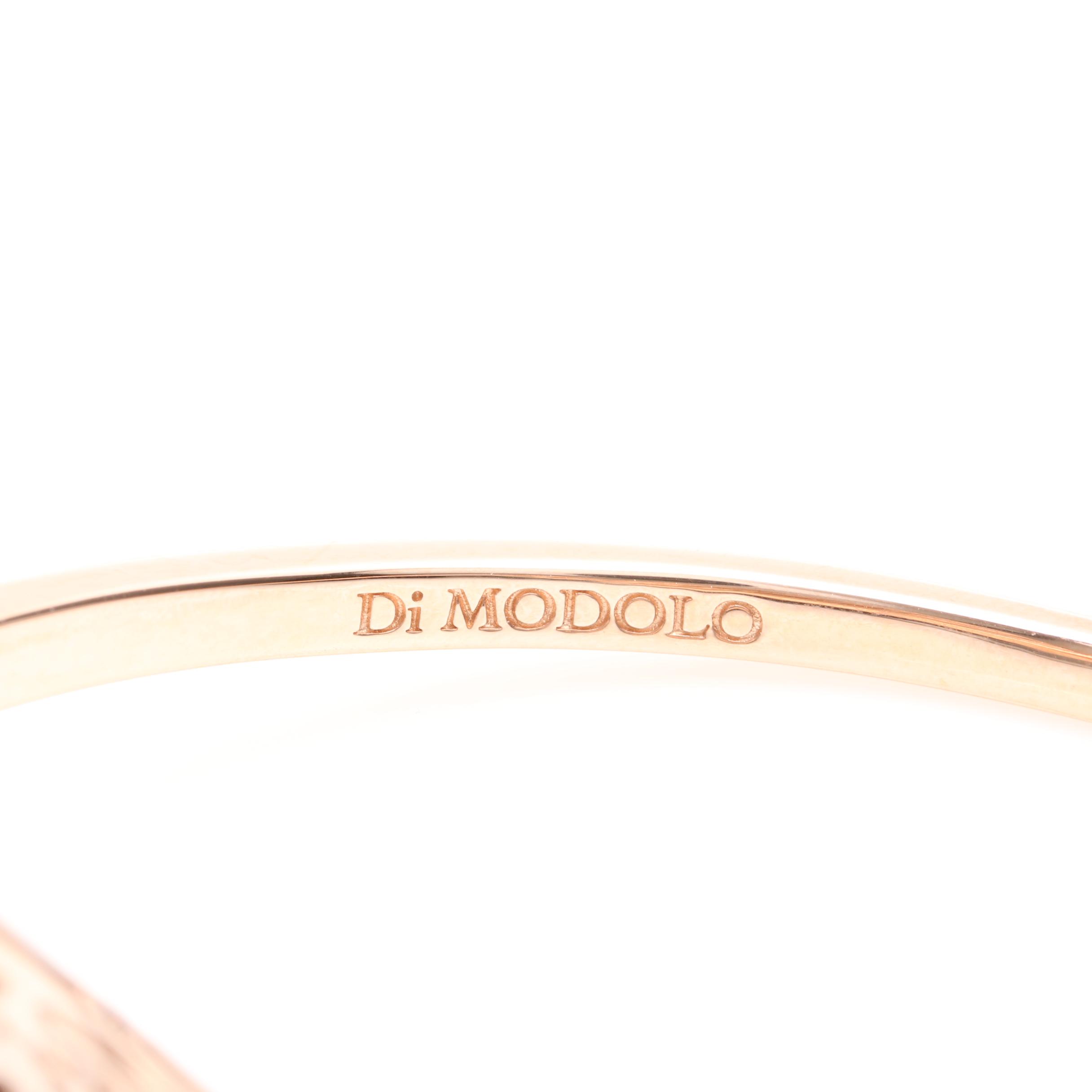 Di Modolo Gold Wash on Sterling Silver Wood Bangle Bracelet