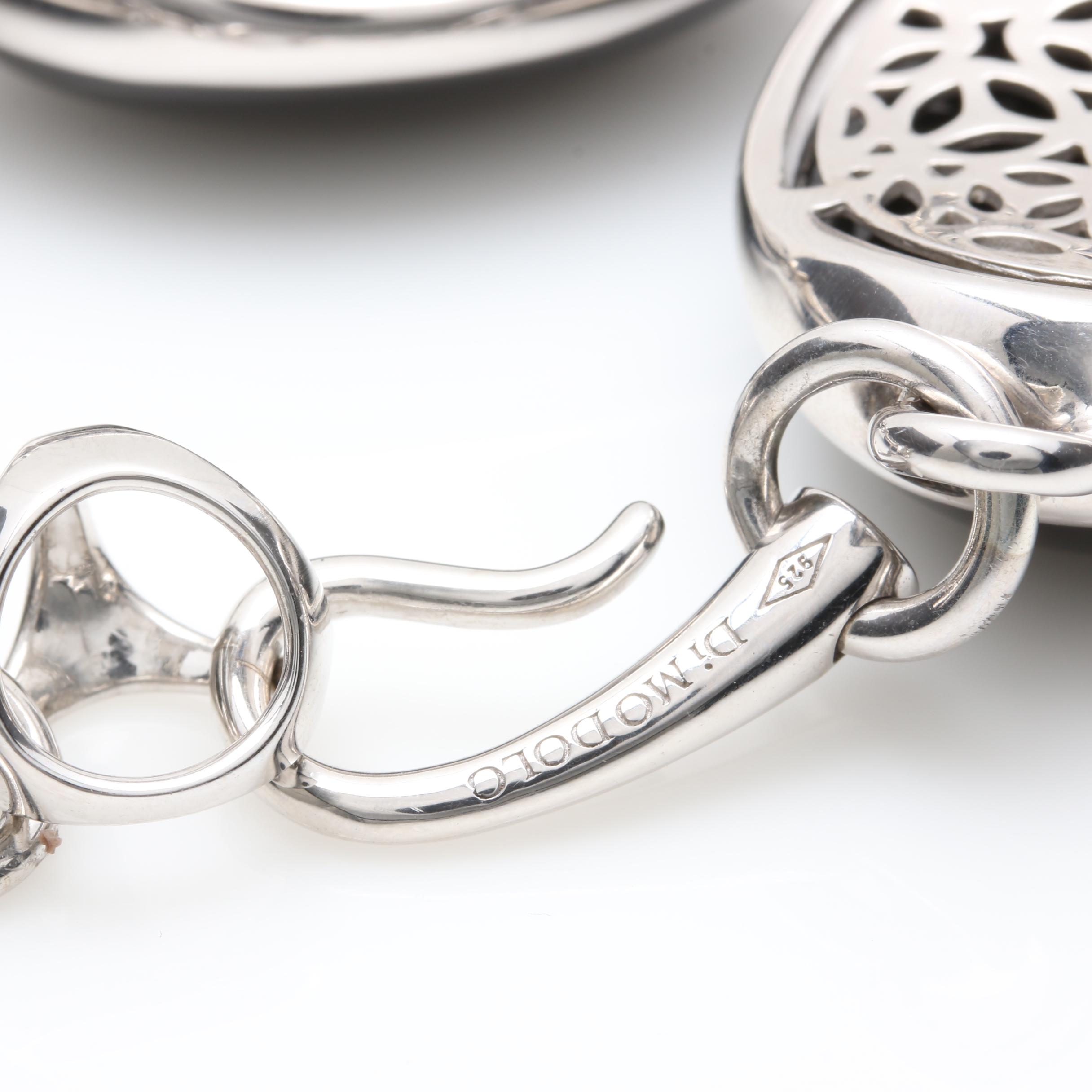 Di Modolo Sterling Silver Onyx Bracelet