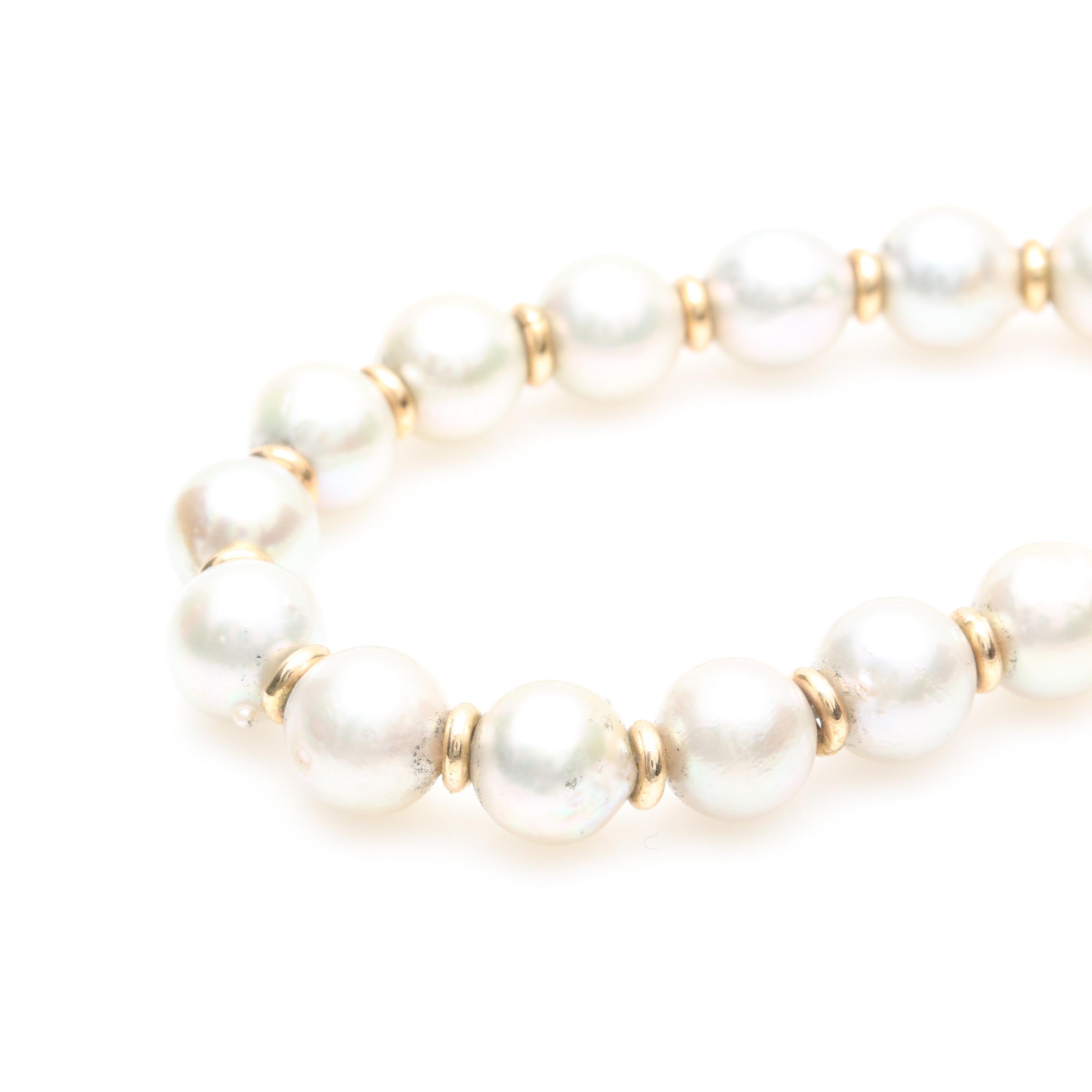 Michael Dawkins Sterling Silver Cultured Pearl Necklace