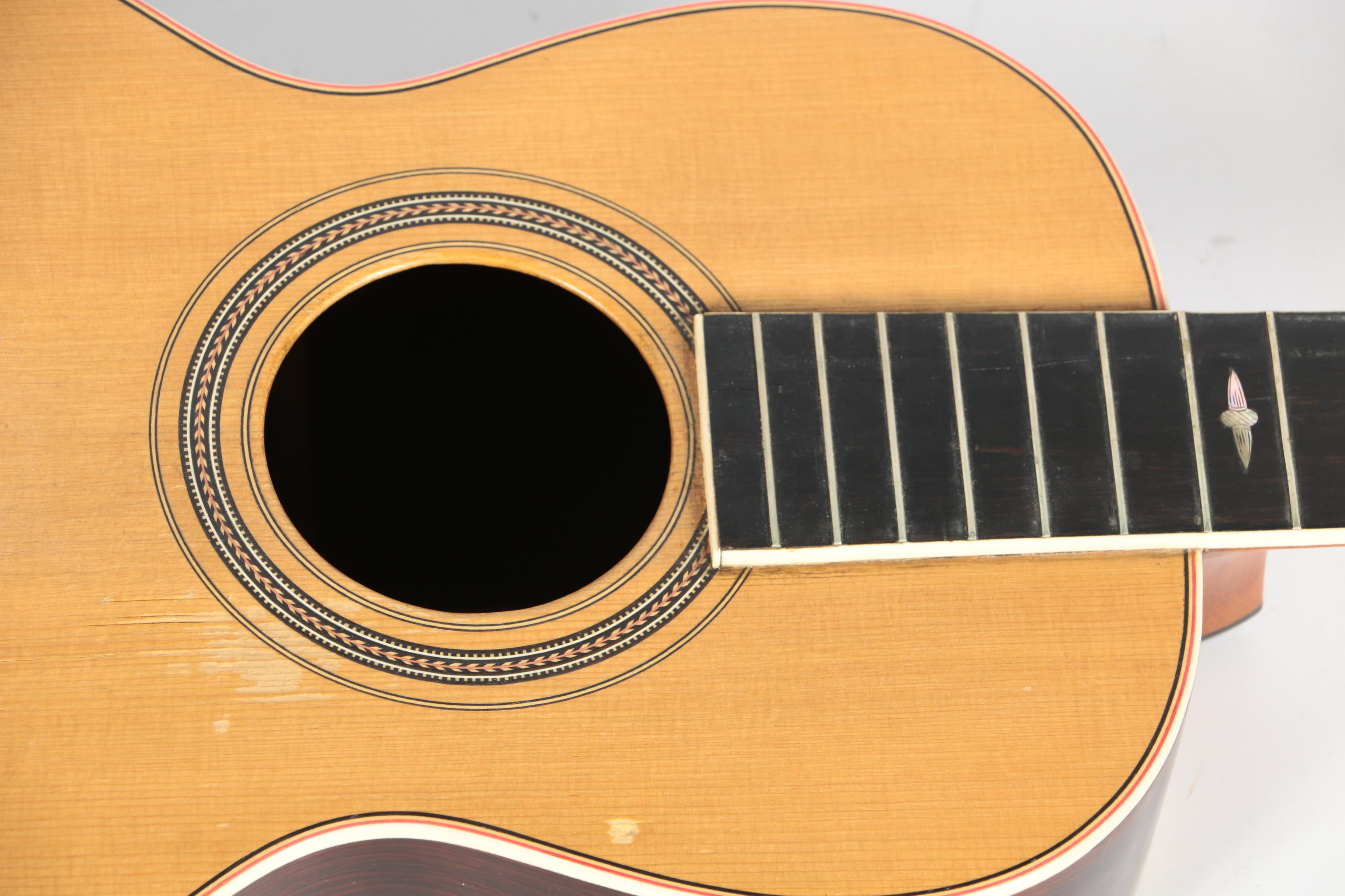 Vintage George Washburn 1897-Style "New Model 123" Parlor Acoustic Guitar