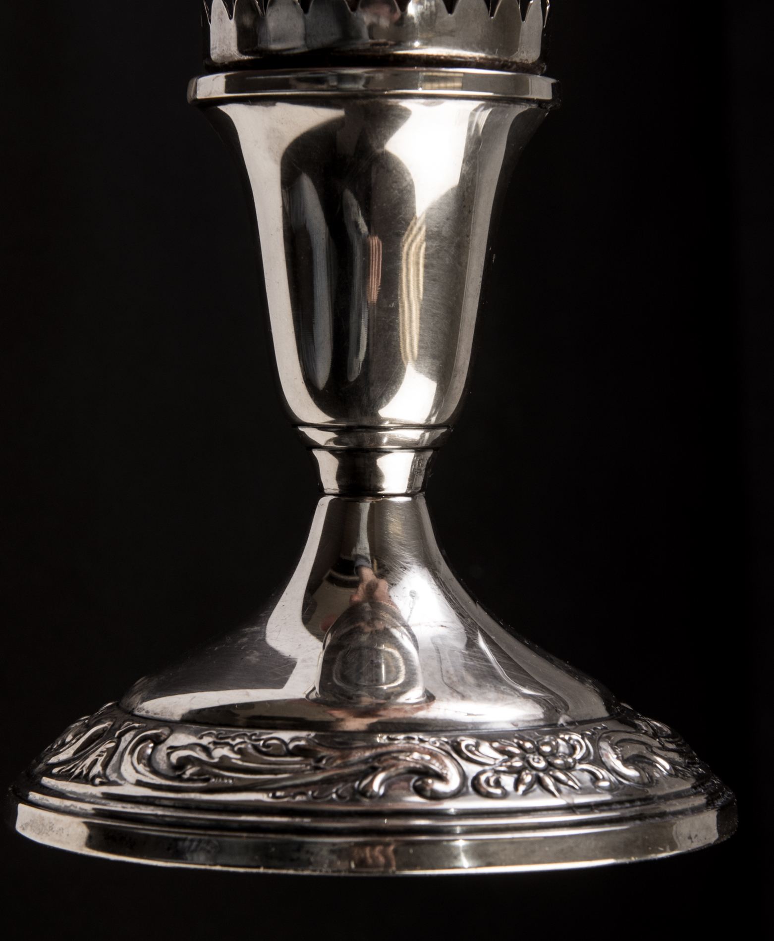 Weighted Sterling Silver Hurricane Candle Holders by Towle