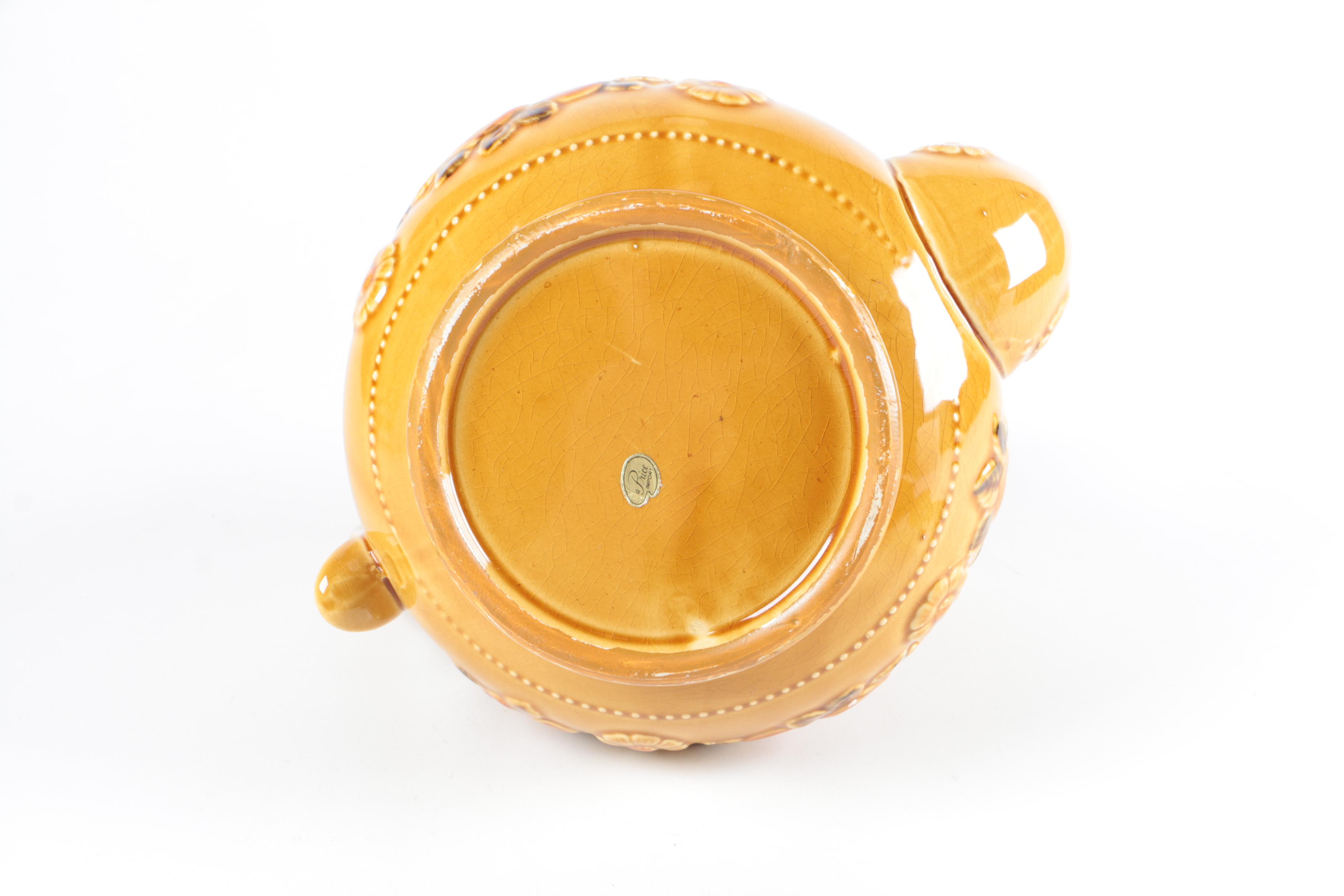 Vintage Ceramic Teapot Cookie Jar