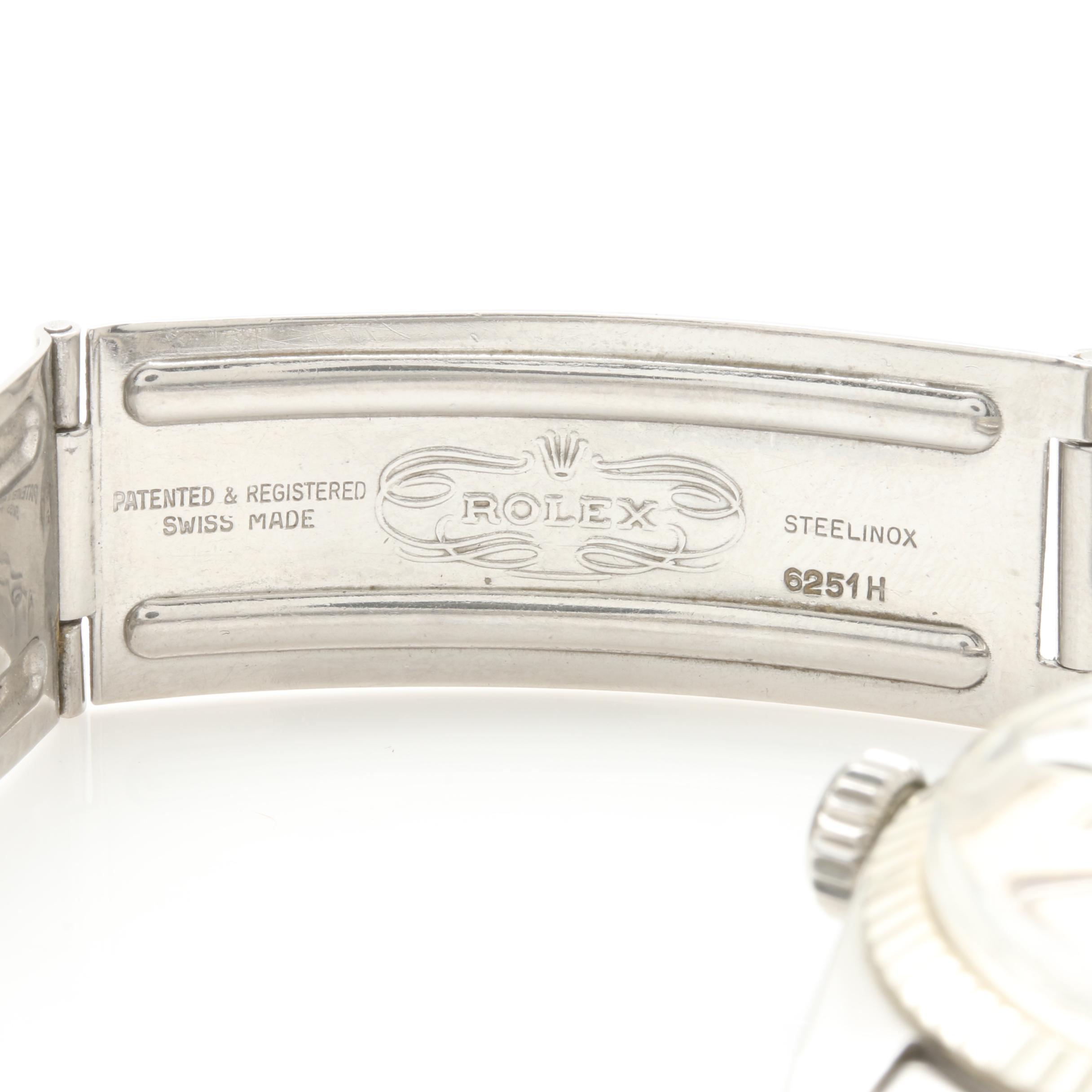 Rolex Stainless Steel and 14K White Gold Fluted Bezel Watch