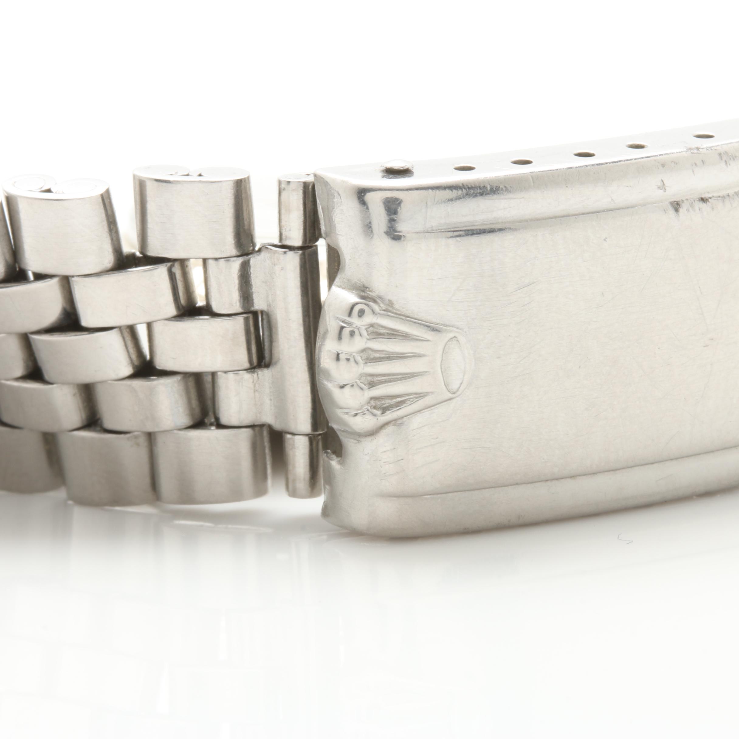 Rolex Stainless Steel and 14K White Gold Fluted Bezel Watch