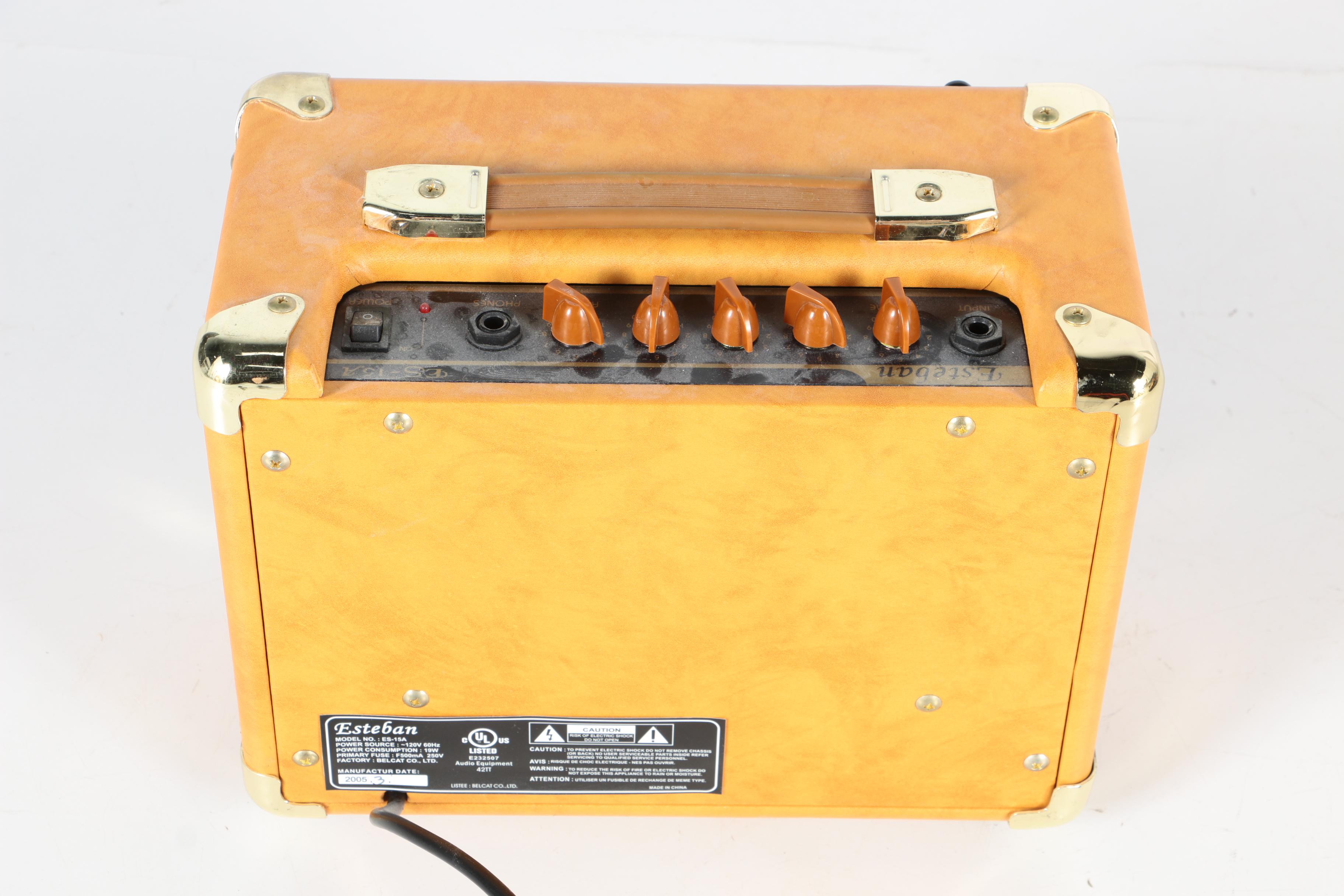 Esteban Granada G-100 Acoustic/Electric Classical Guitar and ES-15A Amp