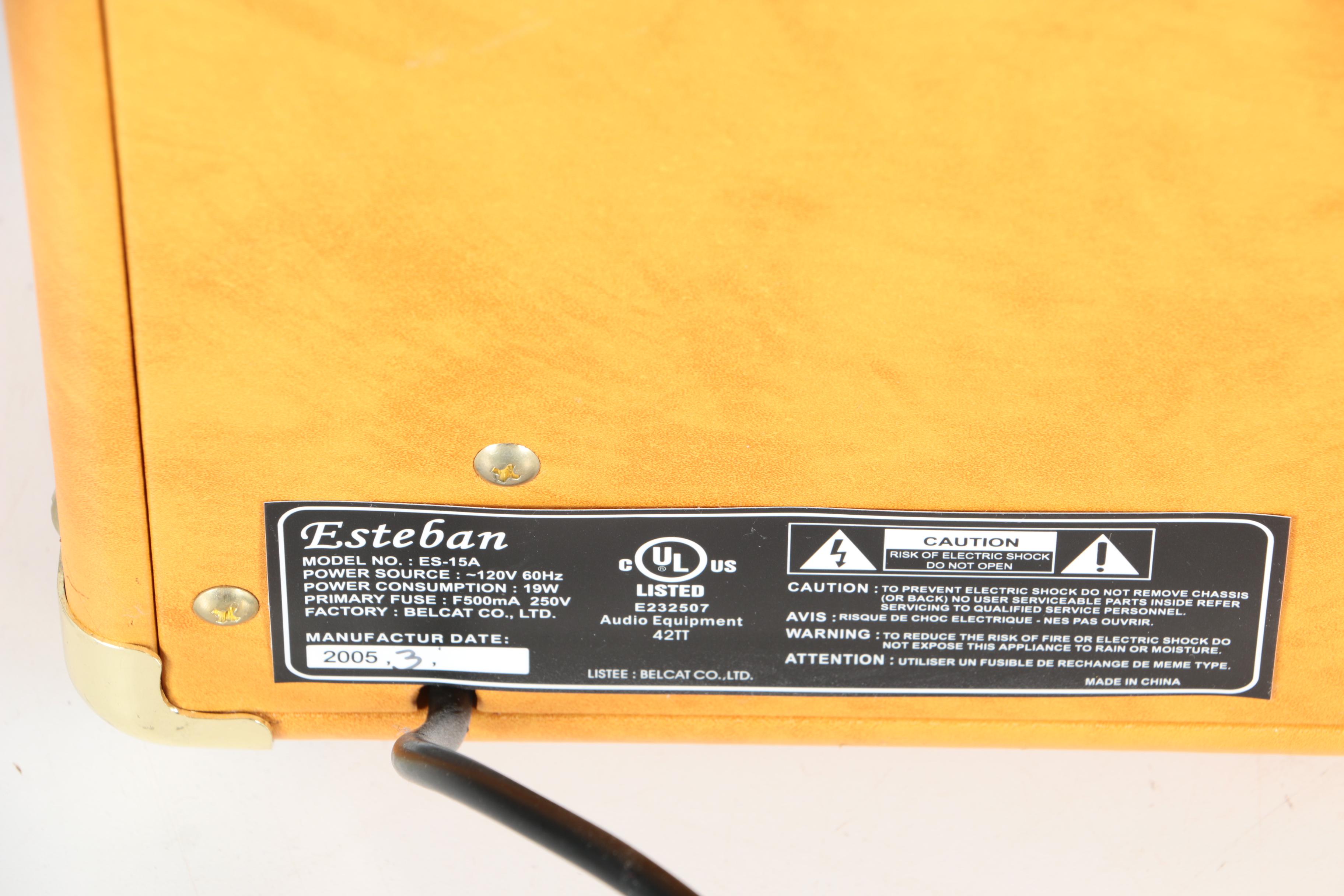 Esteban Granada G-100 Acoustic/Electric Classical Guitar and ES-15A Amp