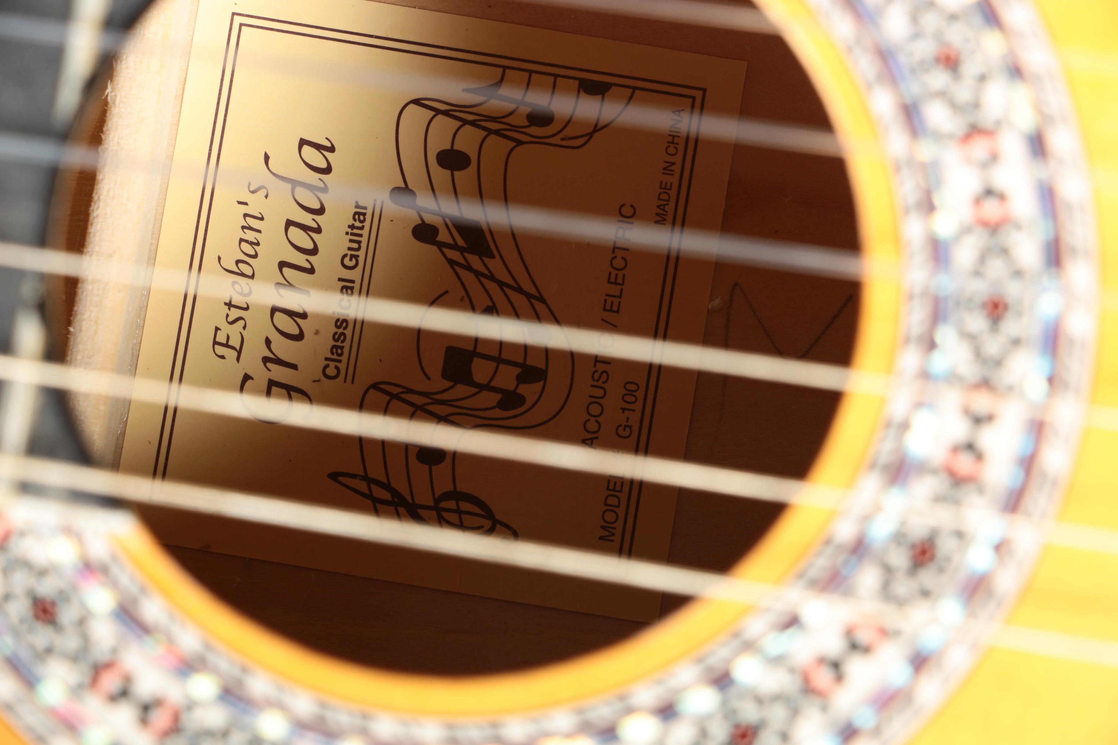 Esteban Granada G-100 Acoustic/Electric Classical Guitar and ES-15A Amp