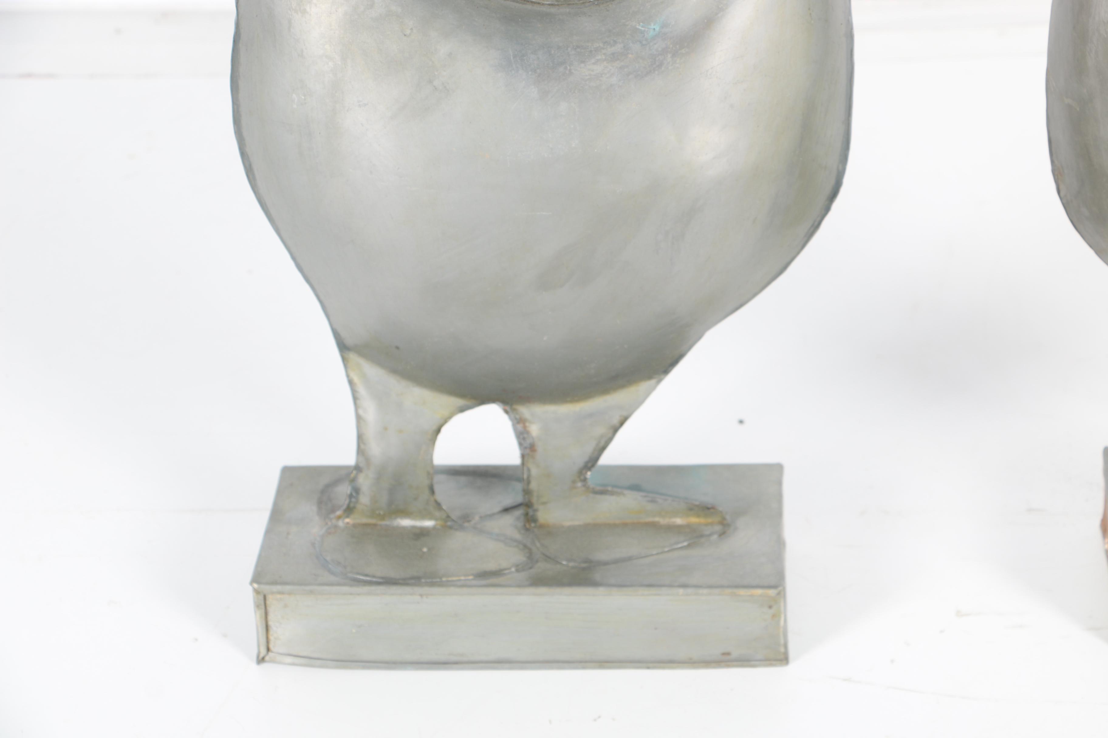 Metal Geese Bookends