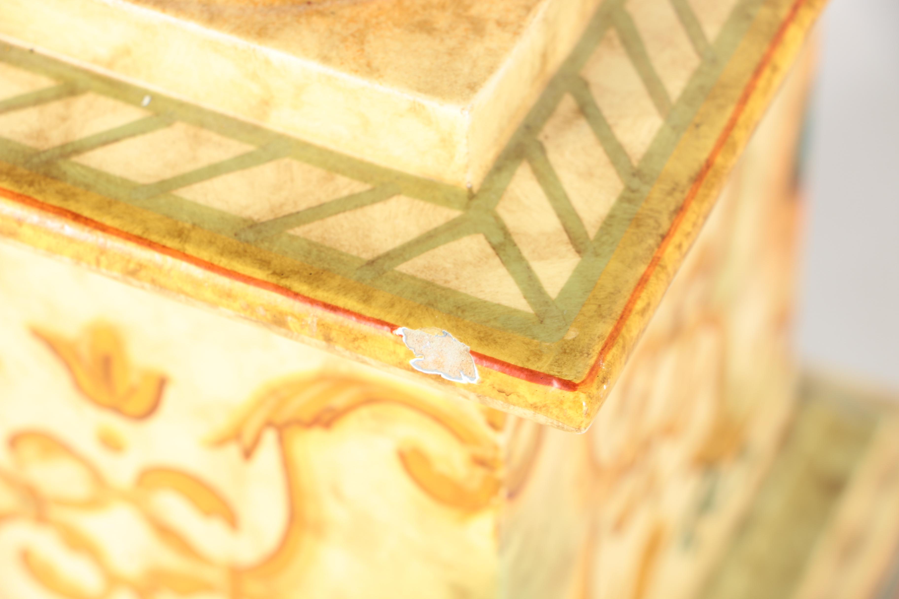 Decorative Flowering Vines Urns