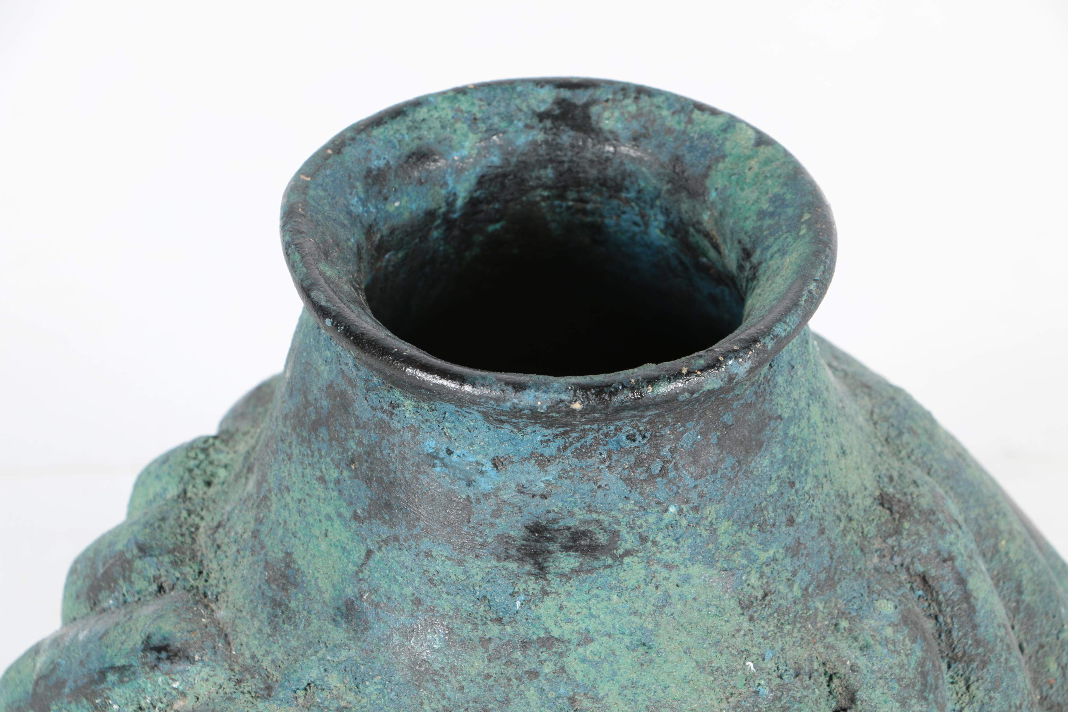 Mid-Century Hand Thrown Stoneware Vase