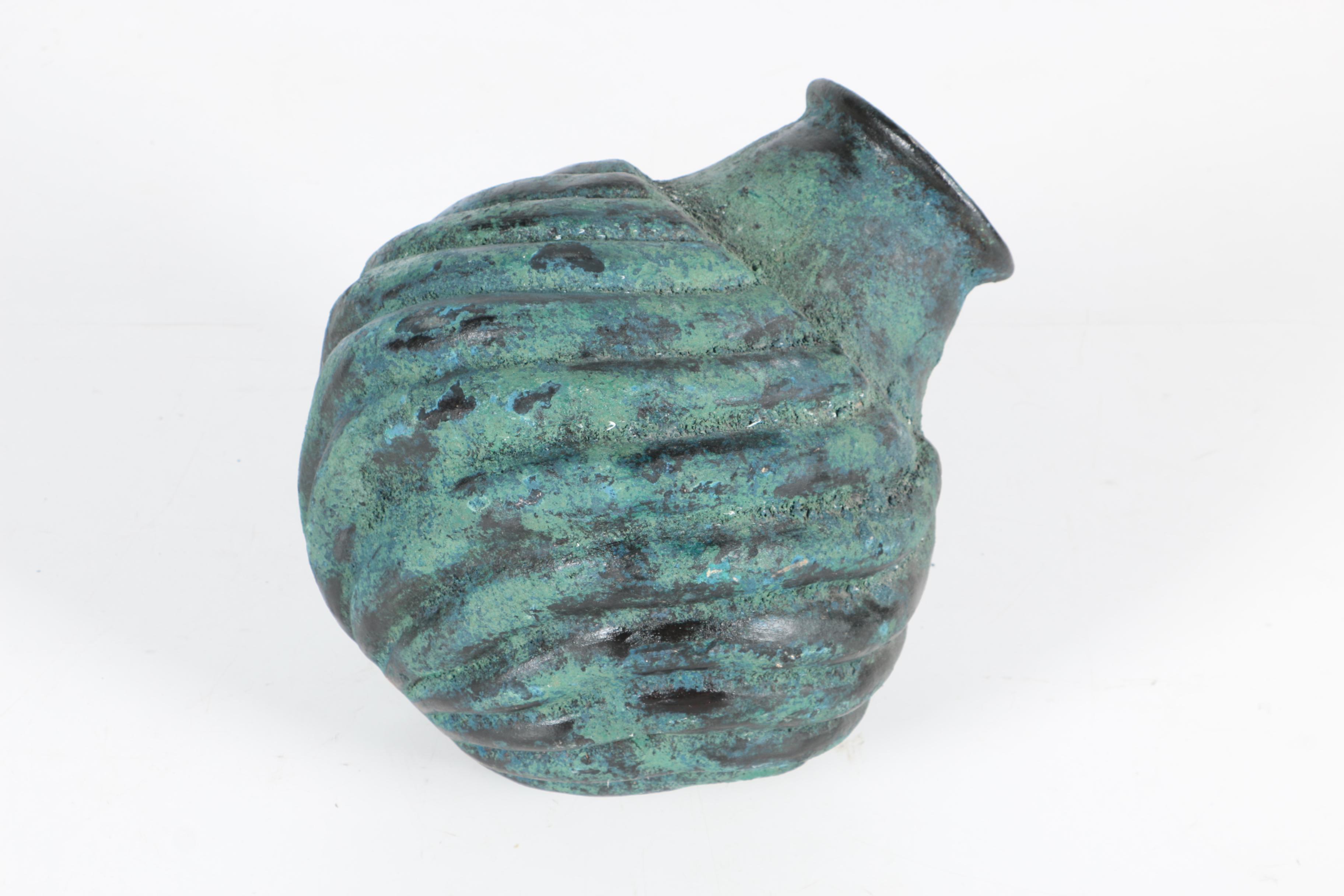 Mid-Century Hand Thrown Stoneware Vase