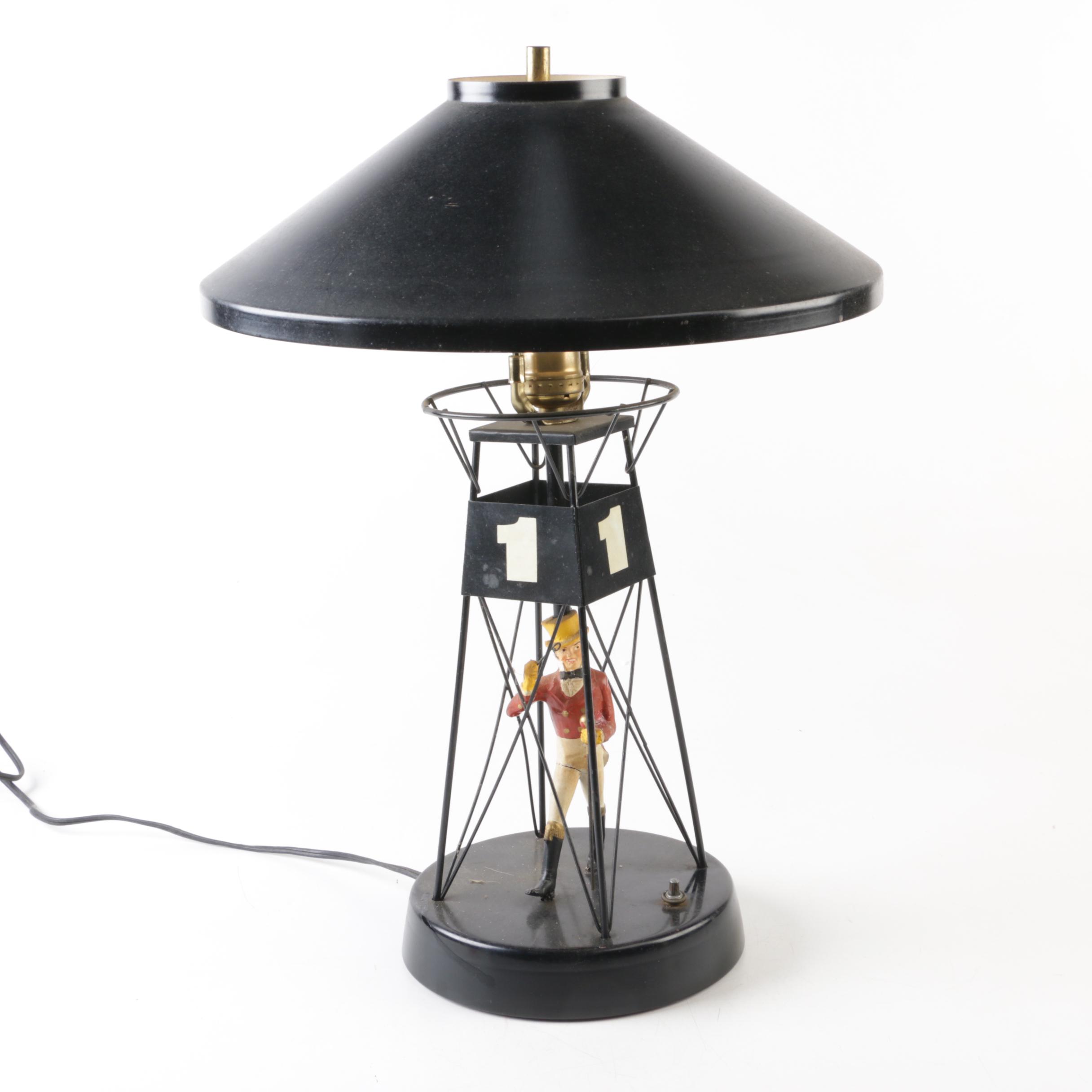 Vintage Johnny Walker Scotch Buoy Lamp