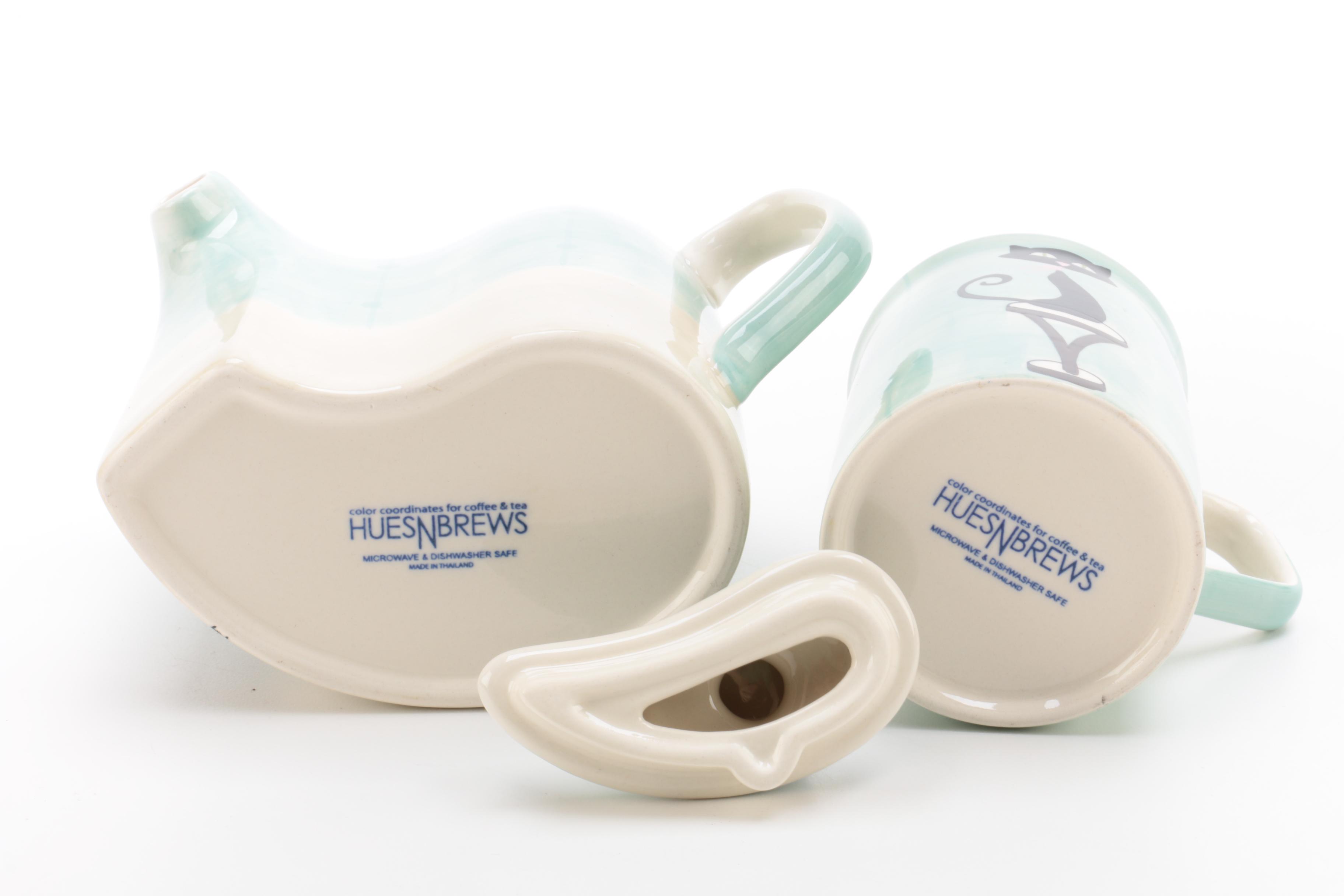 HuesNBrews Cat Themed Tea Set