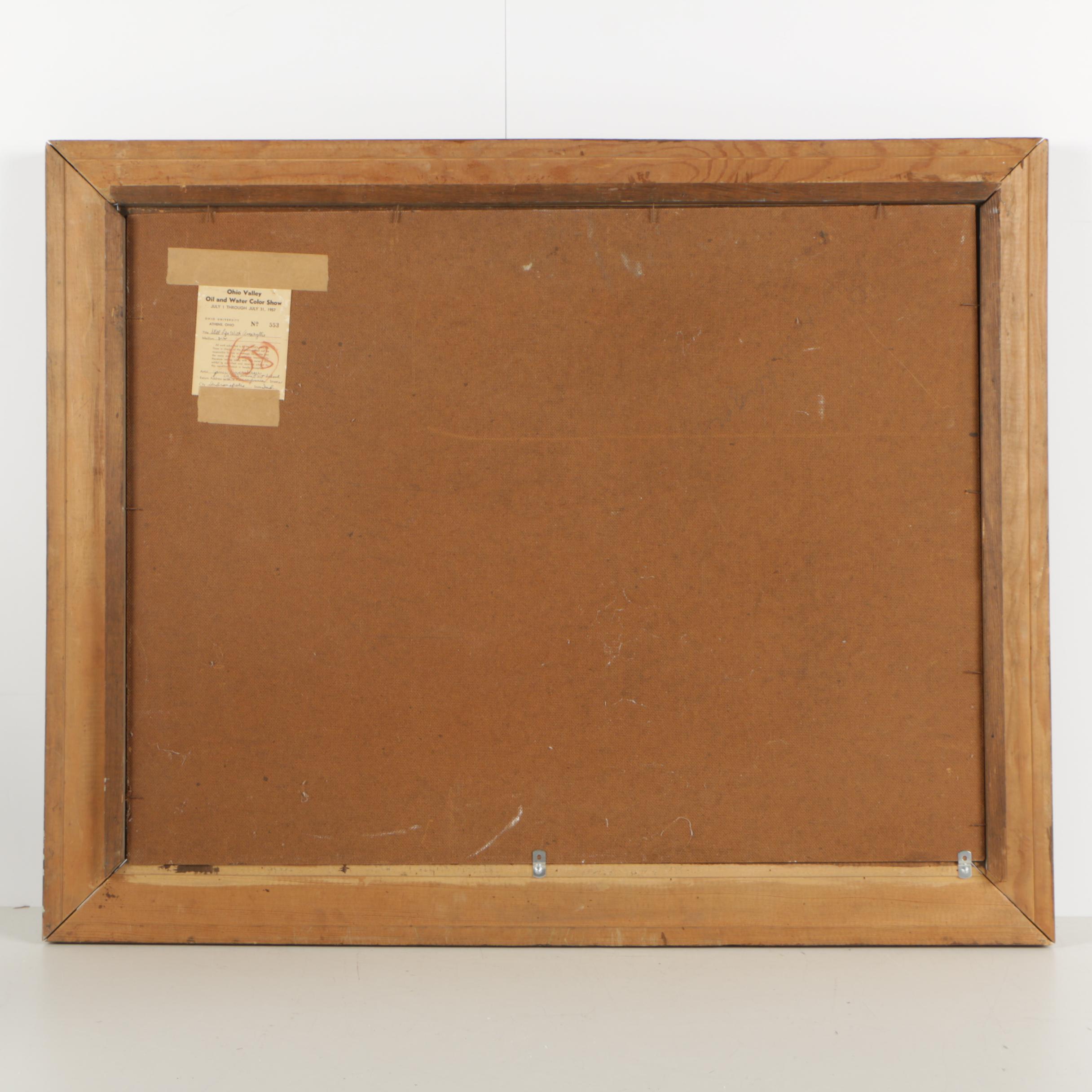 James Doversberger Oil Painting "Still Life with Amaryllis"