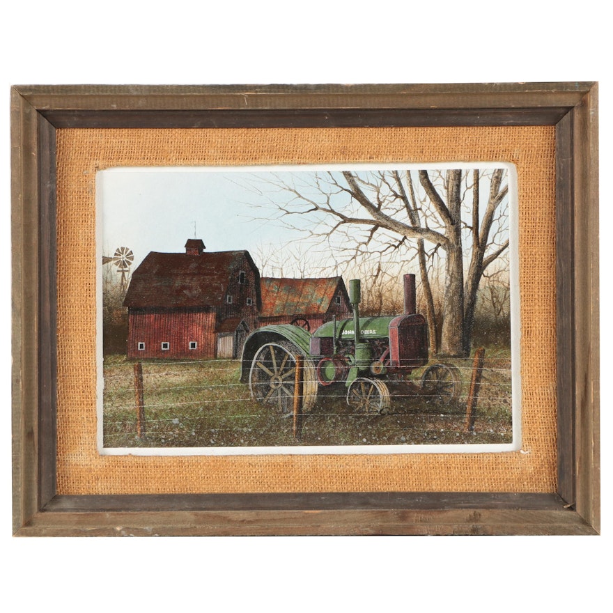 Charles L. Sizemore Acrylic Pastoral Painting