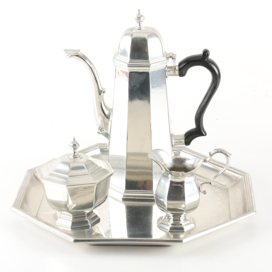 Kirk-Stieff "Williamsburg" Pewter Coffee Service