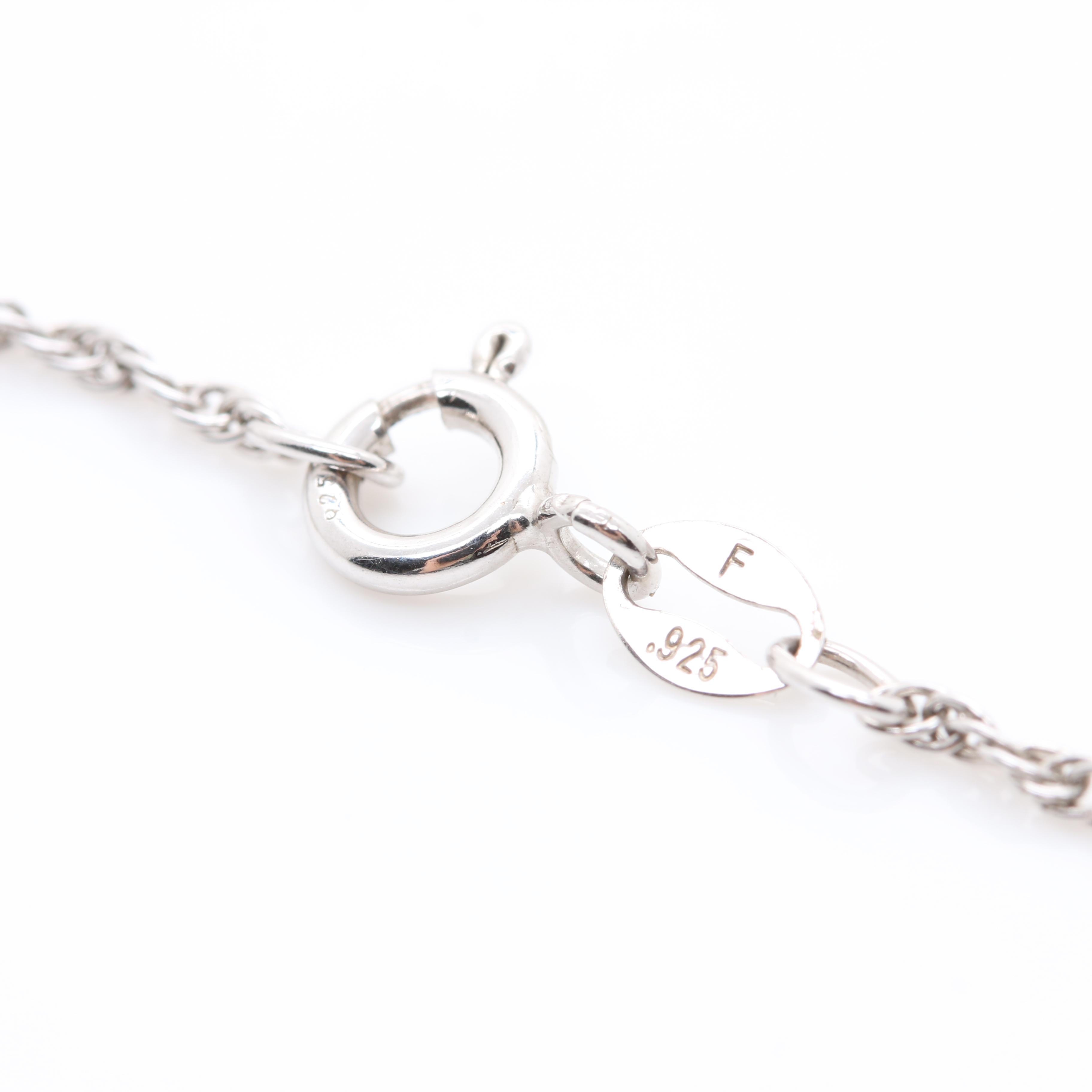 Sterling Silver Blue Topaz Necklace and Kate McCullar Ring Including Diamonds