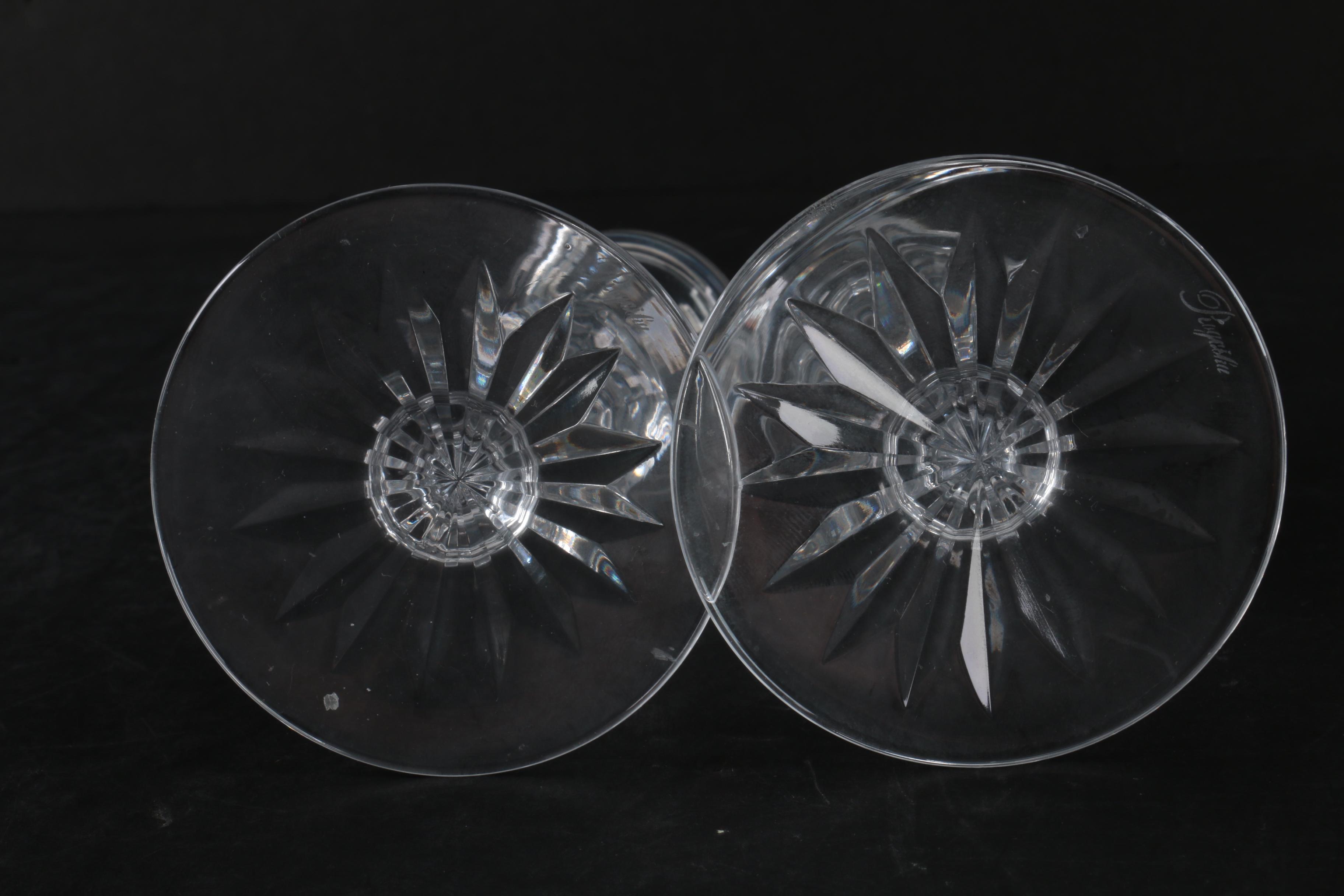 Rogaska Crystal Candleholders and a Bowl