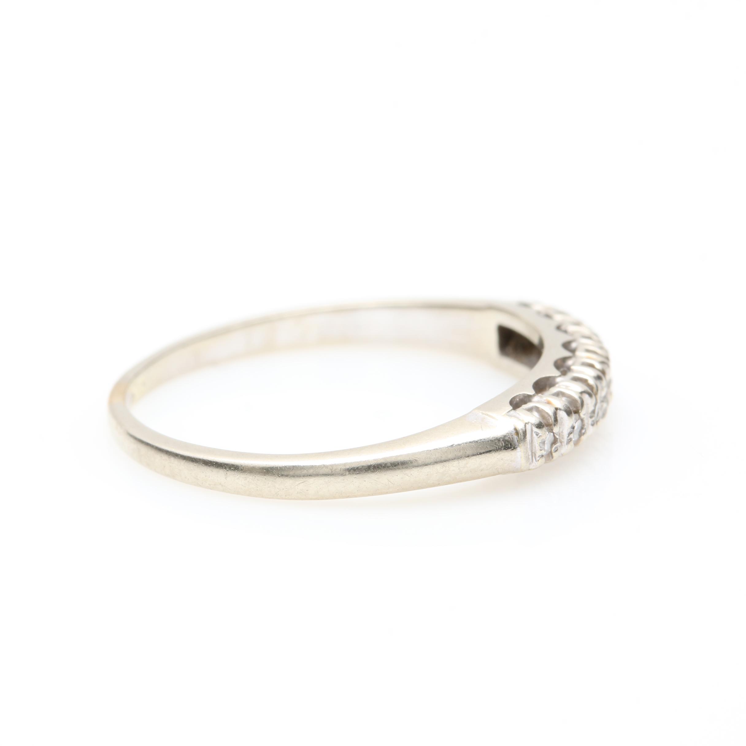 14K White Gold Diamond Ring