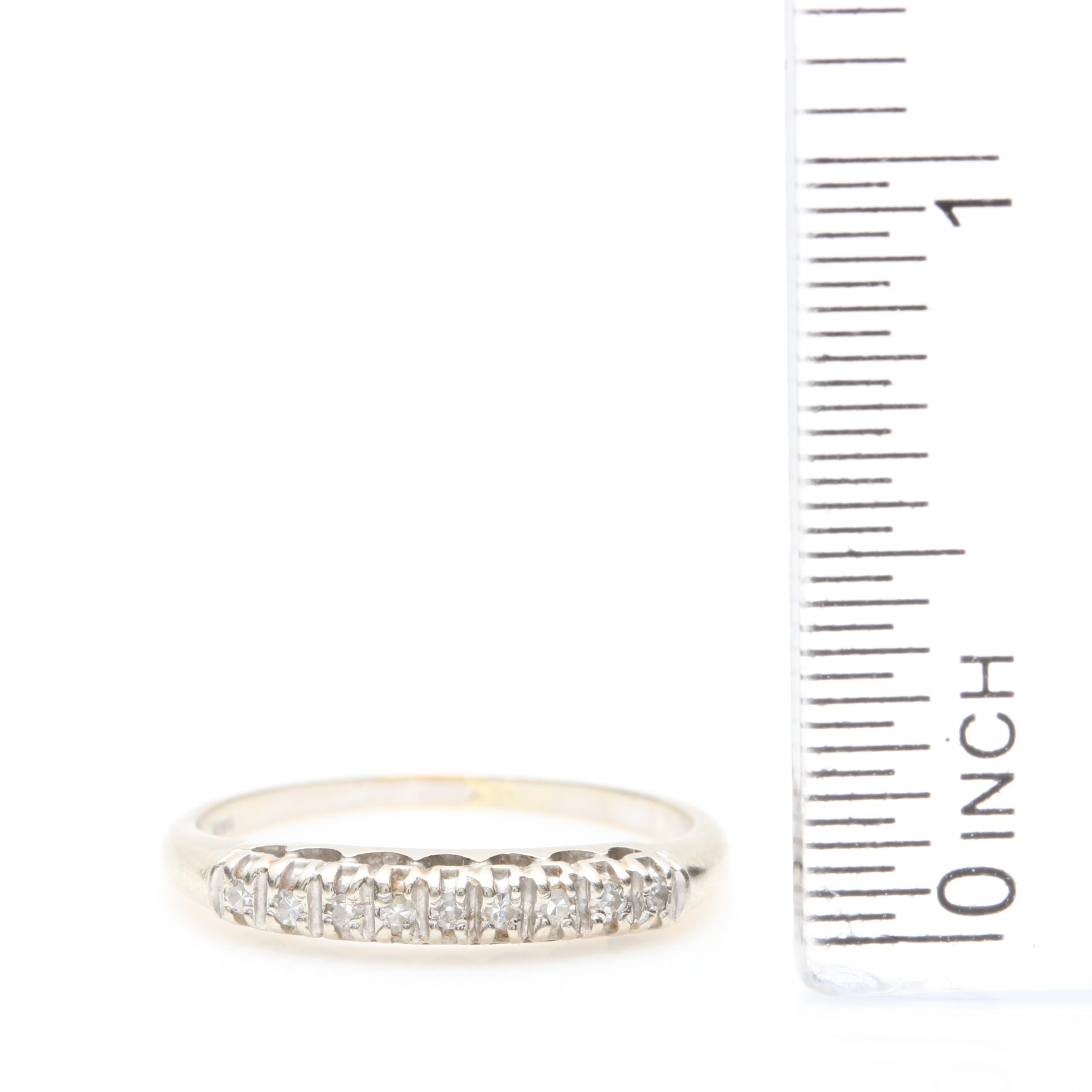 14K White Gold Diamond Ring