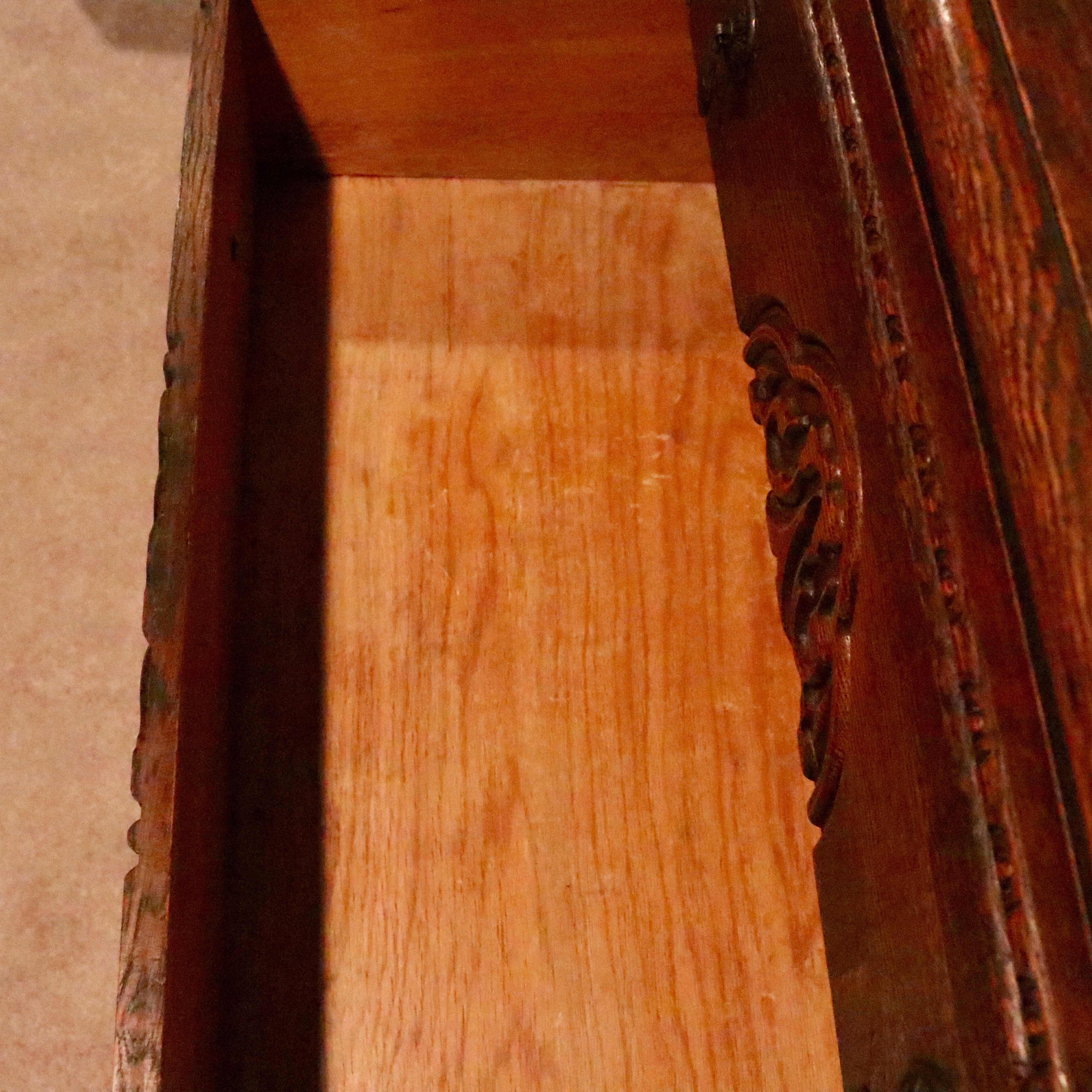 Antique Jacobean Revival Oak Sideboard