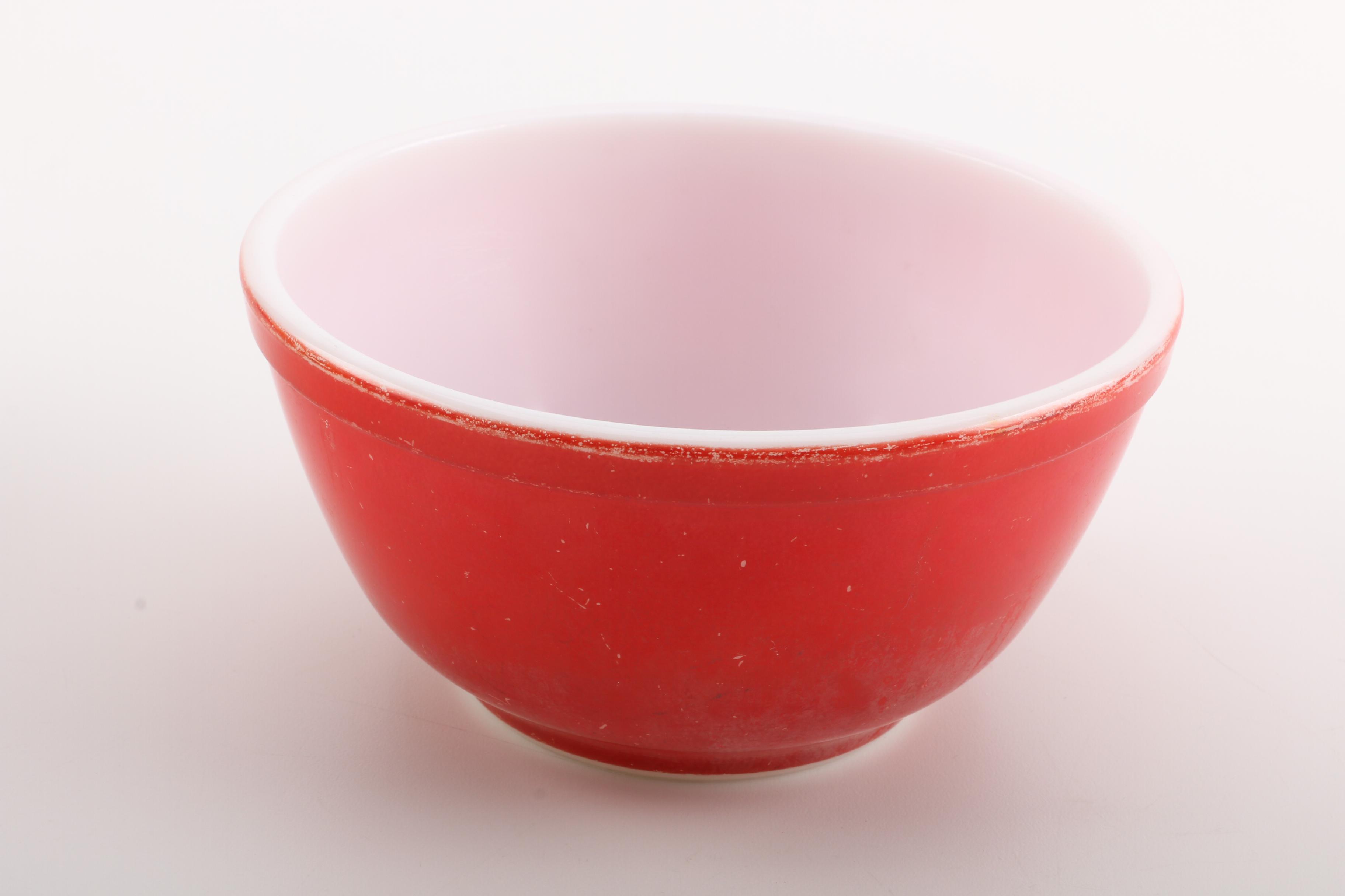 Vintage Pyrex "Primary Colors" Mixing Bowls