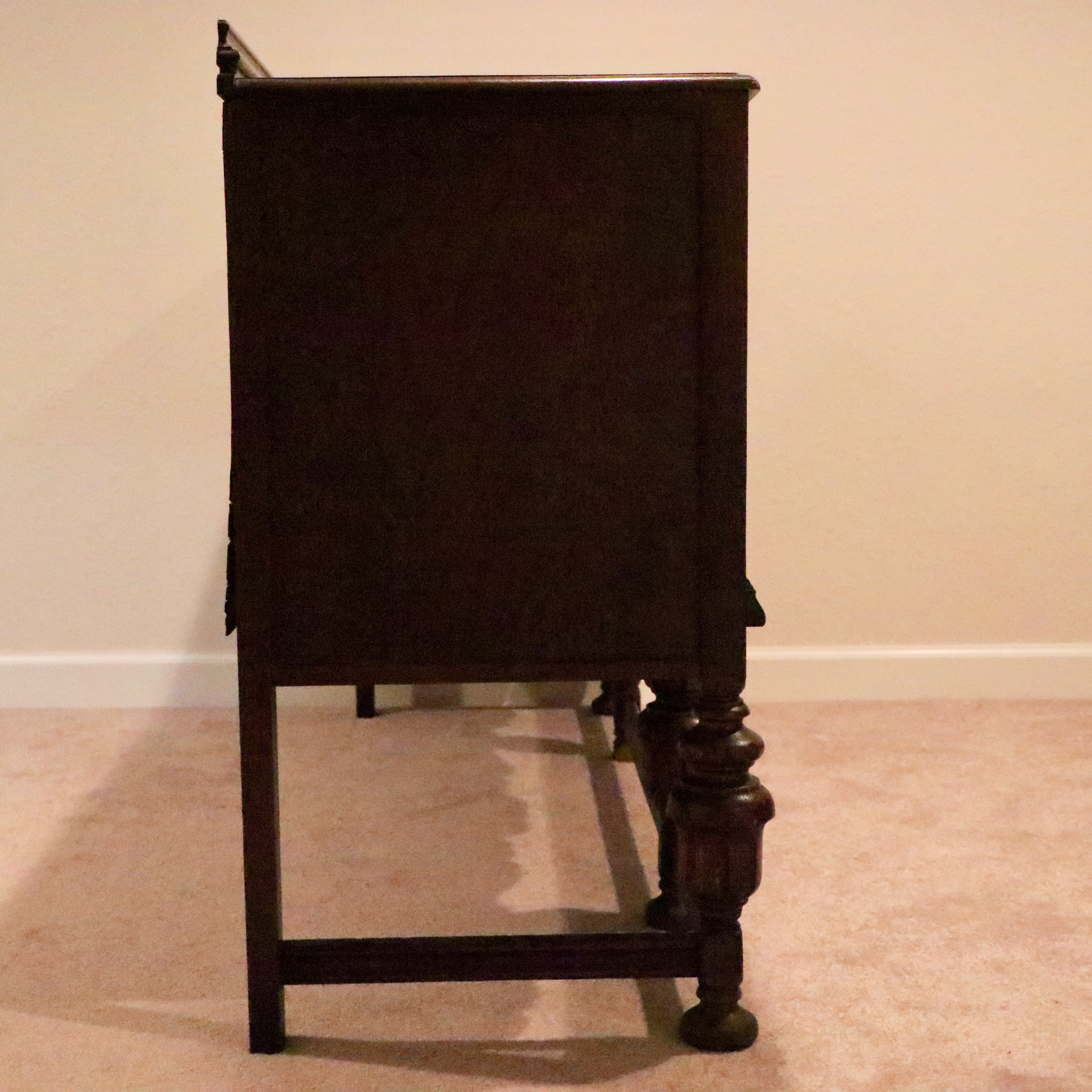Antique Jacobean Revival Oak Sideboard