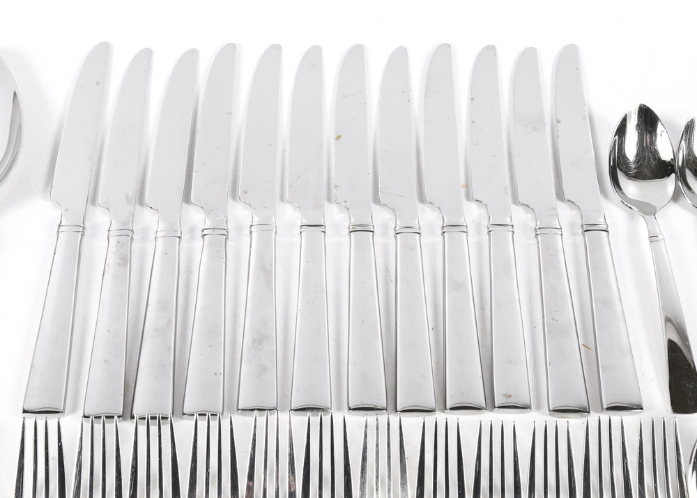 Reed & Barton Stainless Steel Flatware For Twelve