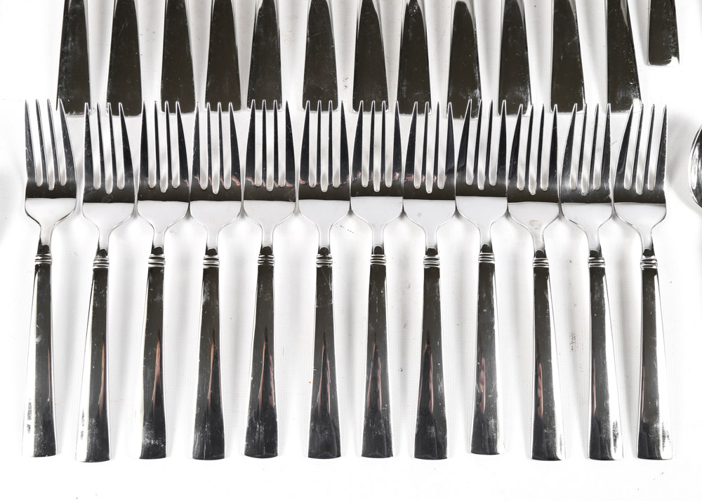 Reed & Barton Stainless Steel Flatware For Twelve