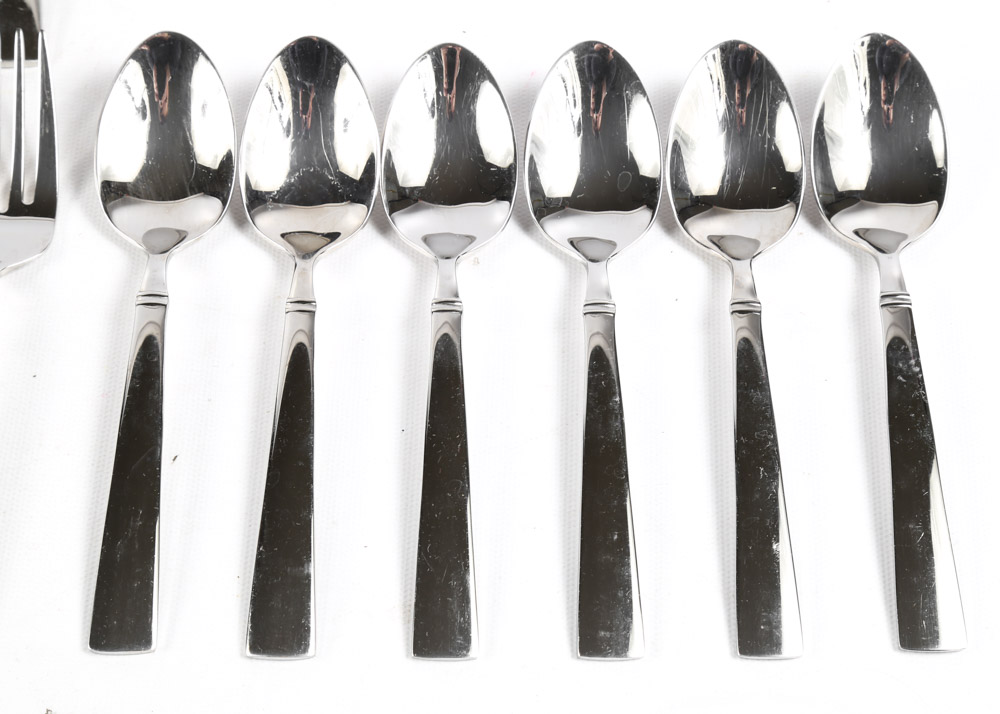 Reed & Barton Stainless Steel Flatware For Twelve